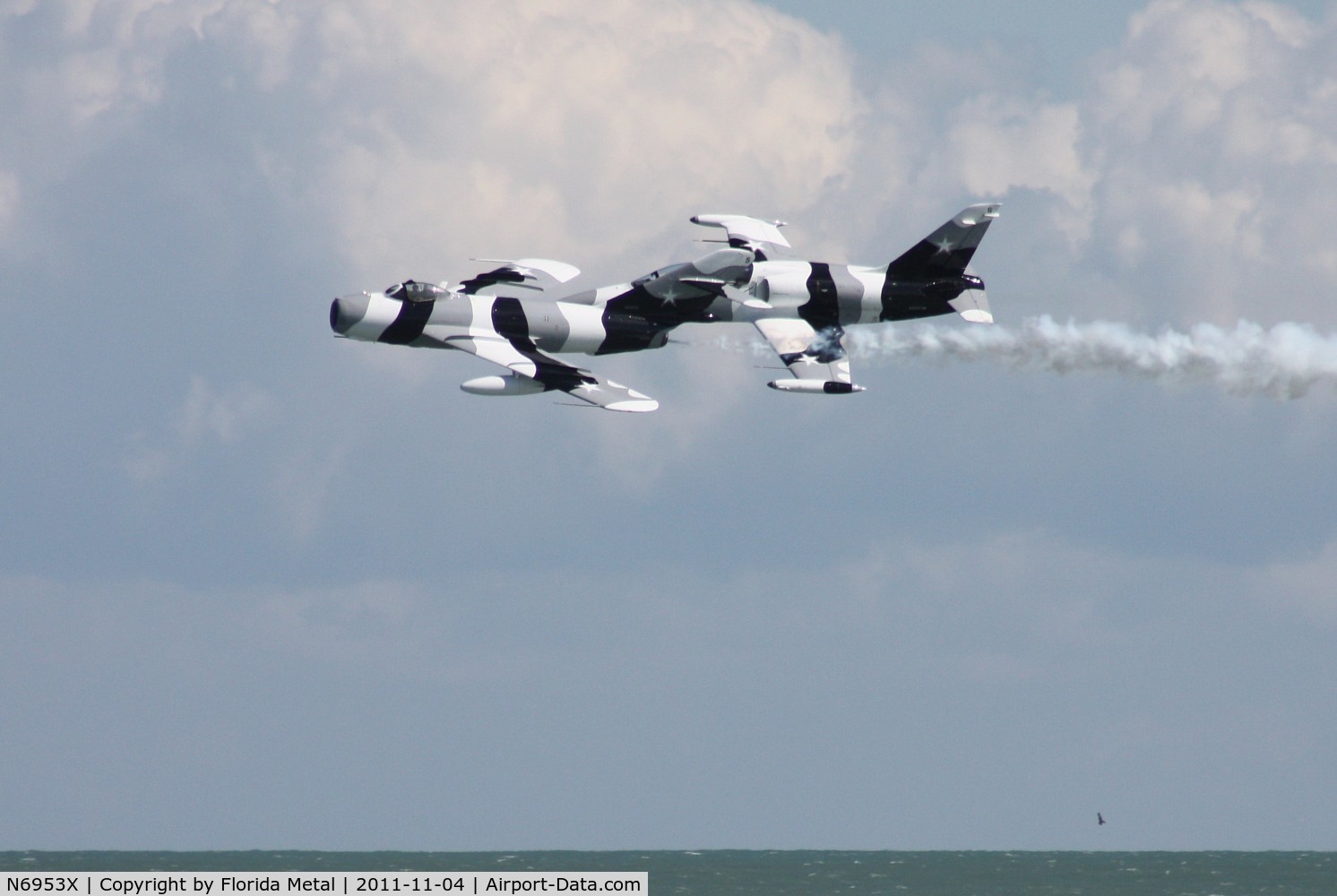 N6953X, PZL-Mielec Lim-6 (MiG-17) C/N 1J0511, Cocoa Beach Airshow 2011