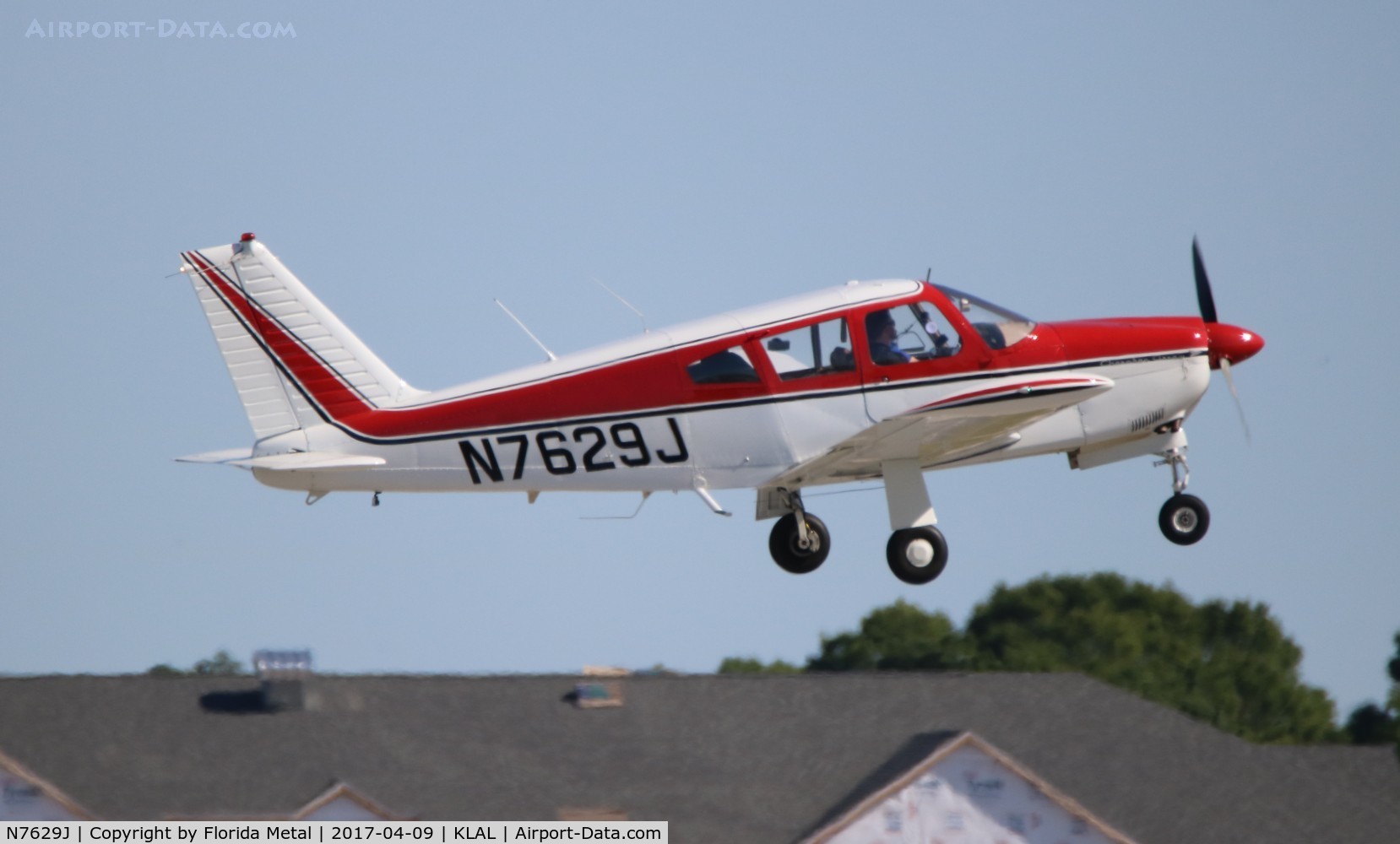 N7629J, 1969 Piper PA-28R-180 Cherokee Arrow C/N 28R-31024, SNF LAL 2017