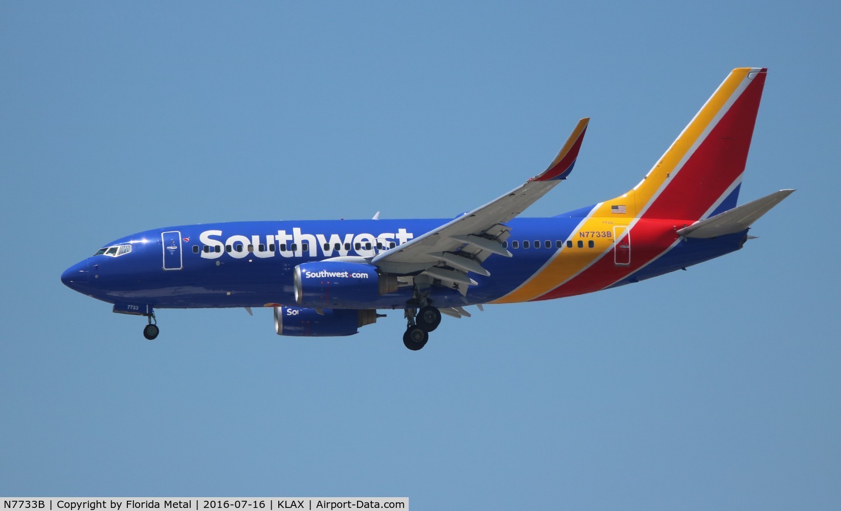 N7733B, 2006 Boeing 737-76N C/N 32678, LAX spotting 2016