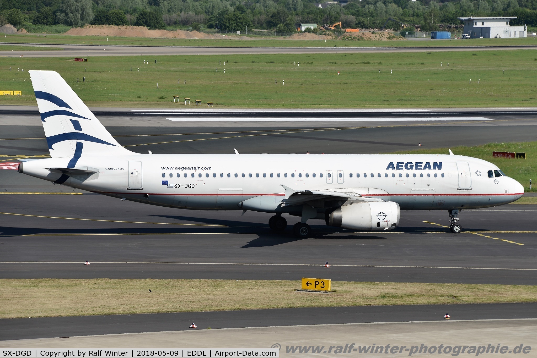 SX-DGD, 2009 Airbus A320-232 C/N 4065, Airbus A320-232 - A3 AEE Aegean Airlines 'Visit Greece' - 4065 - SX-DGD - 09.05.2018 - DUS