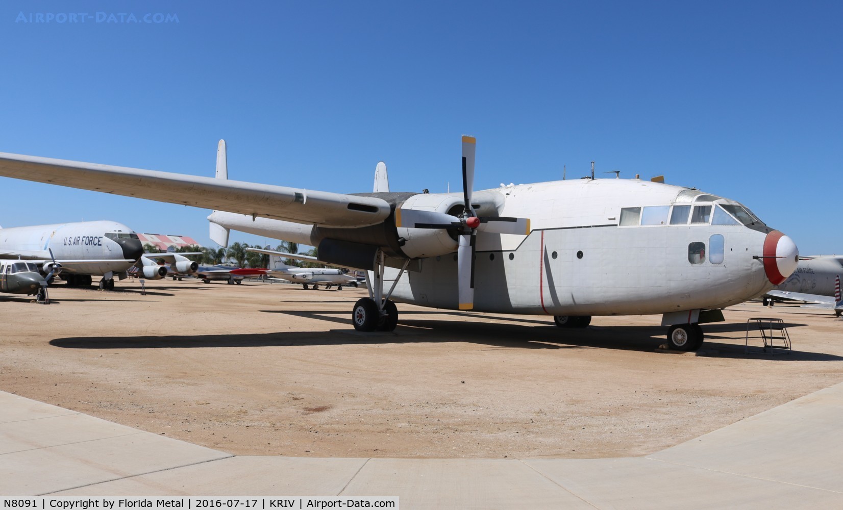N8091, Fairchild C-119G Flying Boxcar C/N 10906, March AFB Museum 2016