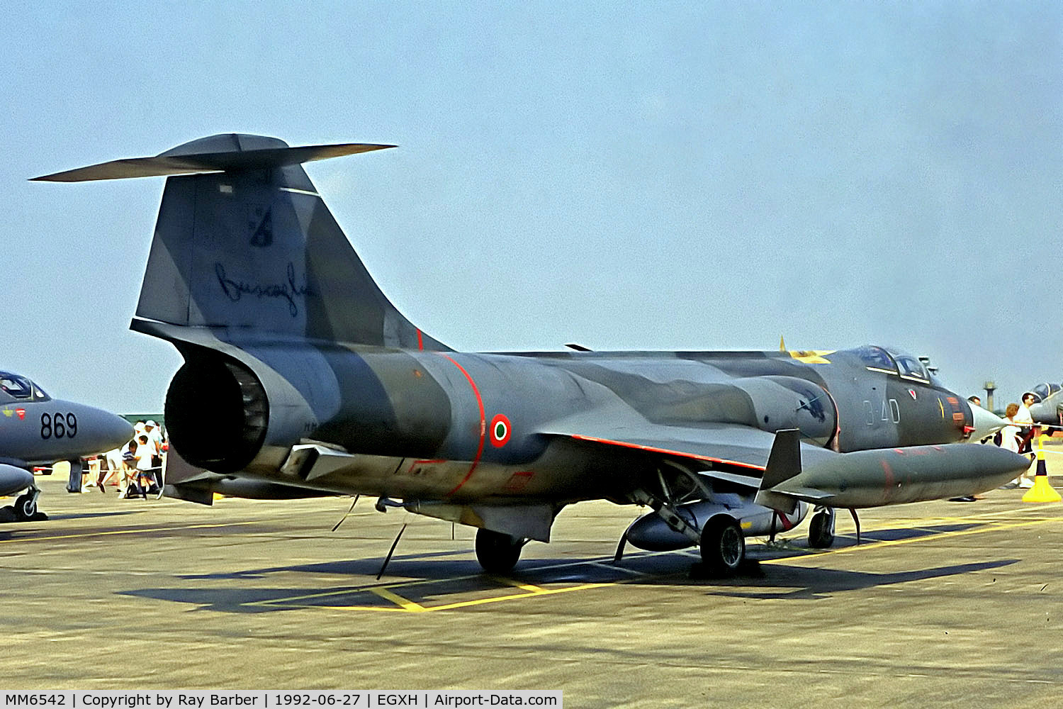MM6542, Fiat F-104G Starfighter C/N 683-6542, MM6542   Lockheed F-104G Starfighter [683-6542] (Italian Air Force) RAF Honington~G @ 27/06/1992
