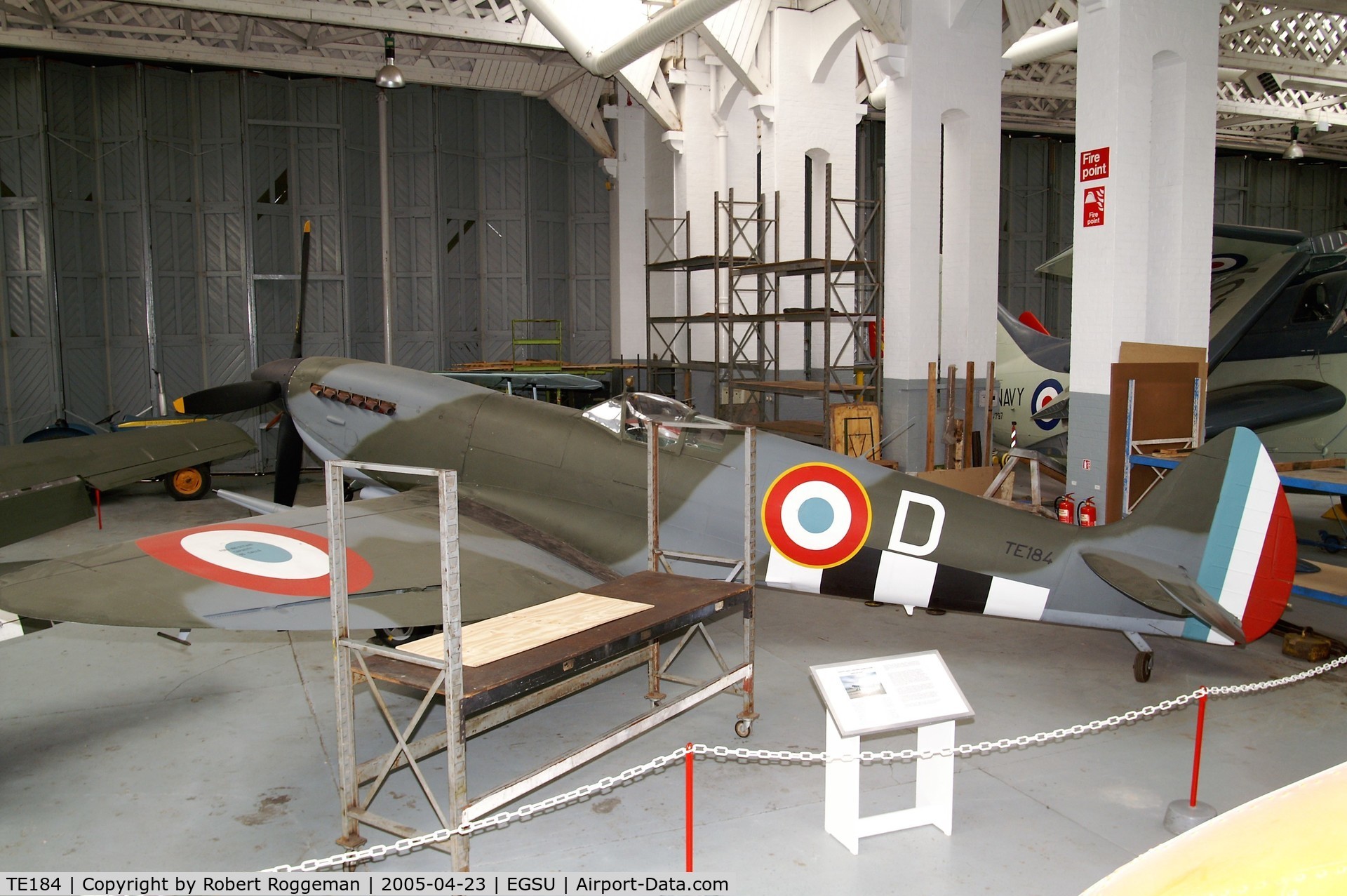 TE184, 1945 Supermarine 361 Spitfire LF.XVIe C/N CBAF.IX.4394, FRENCH COLORS.D. Imperial War Museum, Duxford.