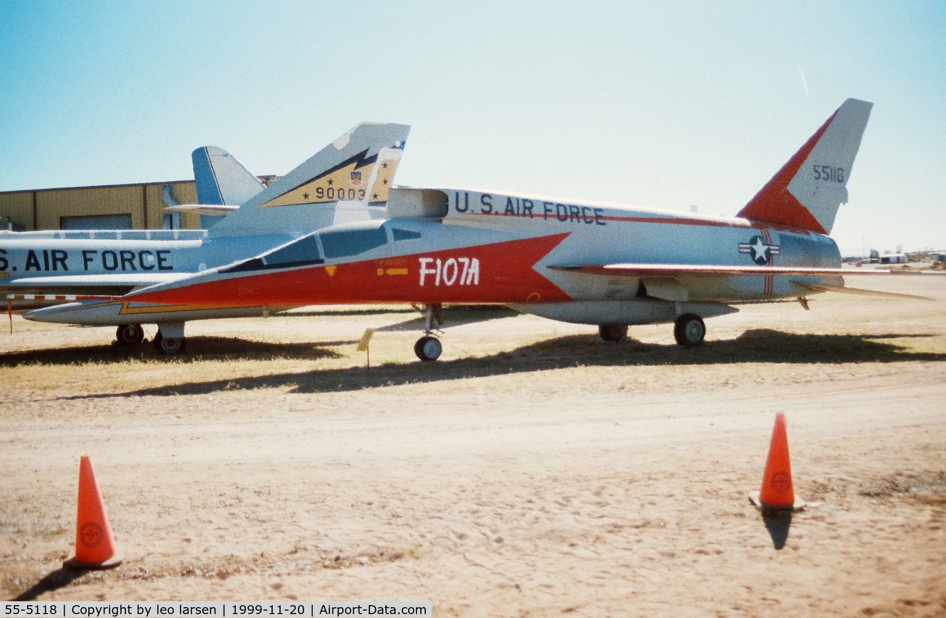 55-5118, 1955 North American F-107A C/N 212-1, Pima Air & Space Museum 20.11.1999