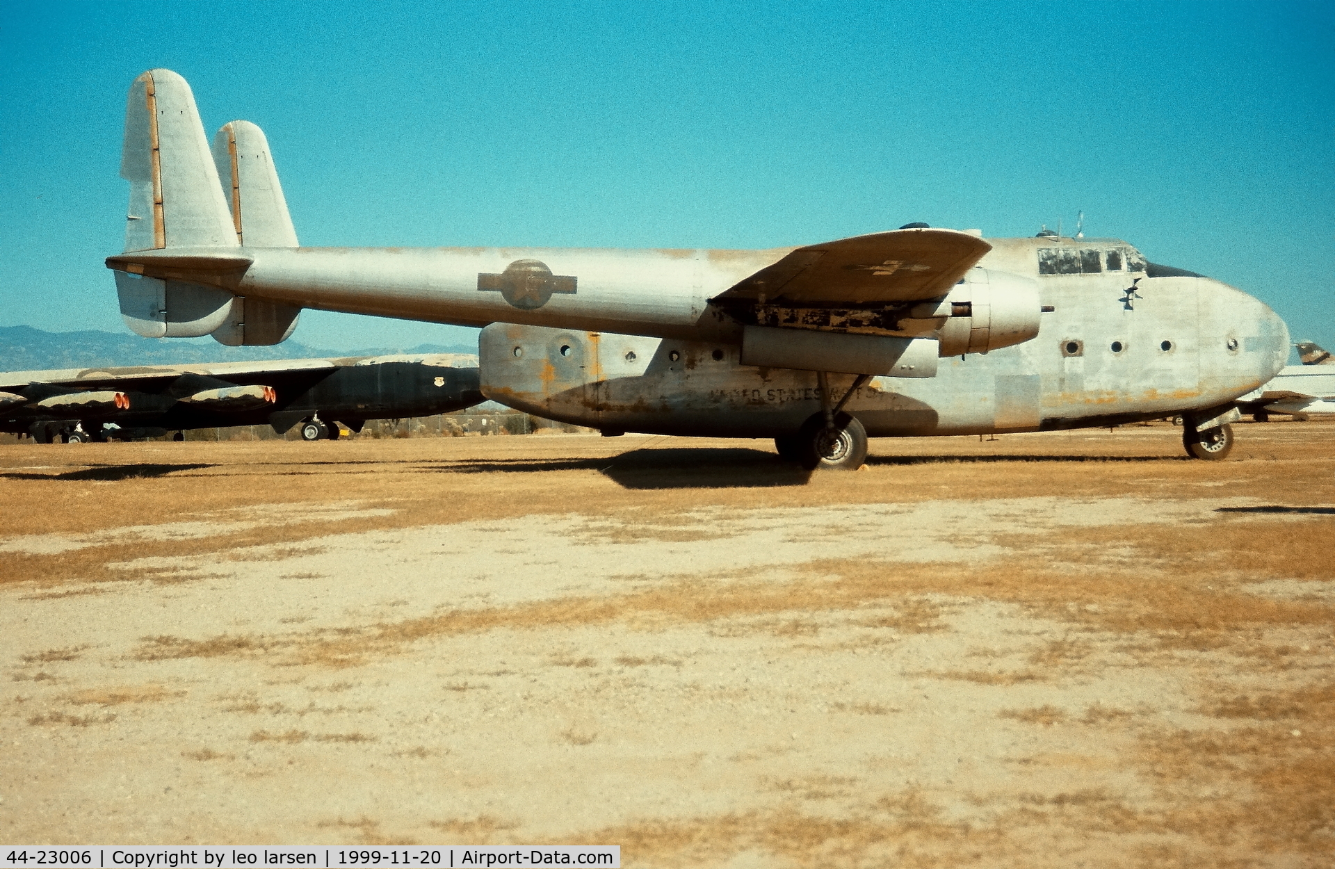 44-23006, 1944 Fairchild C-82A-15-FA Packet C/N 10050, Pima Air Museum 20.11.1999
