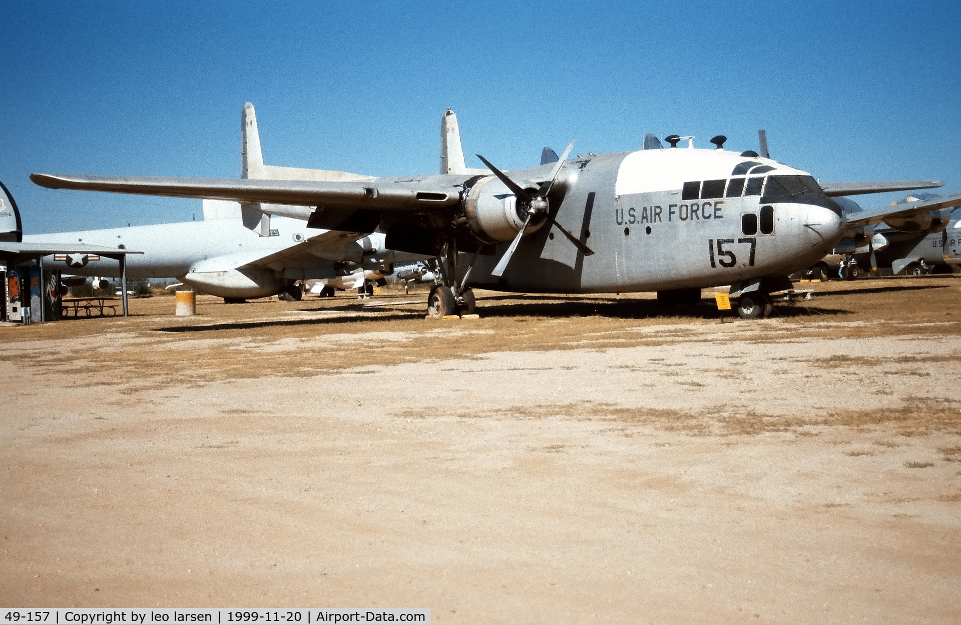 49-157, 1949 Fairchild C-119C-15-5A  Flying Boxcar C/N 10394, Pima Air Museum 20.11.1999