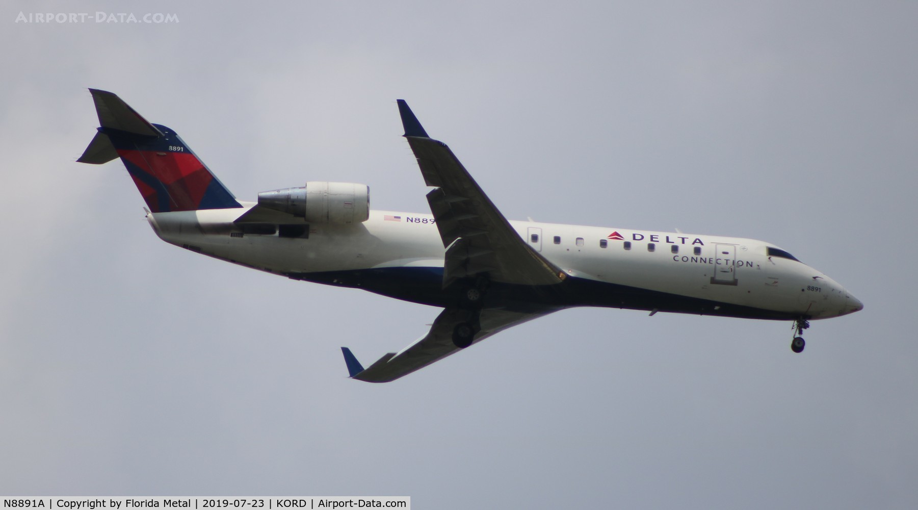 N8891A, 2004 Bombardier CRJ-200 (CL-600-2B19) C/N 7891, ORD spotting 2019
