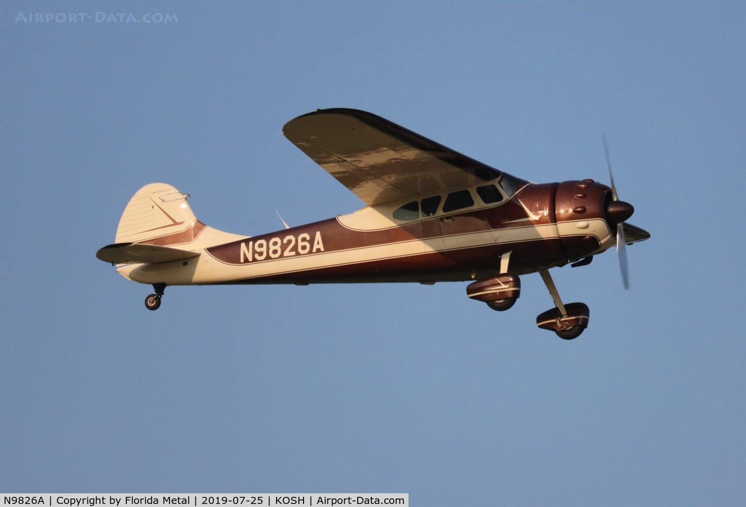 N9826A, 1950 Cessna 195 C/N 7505, EAA OSH 2019