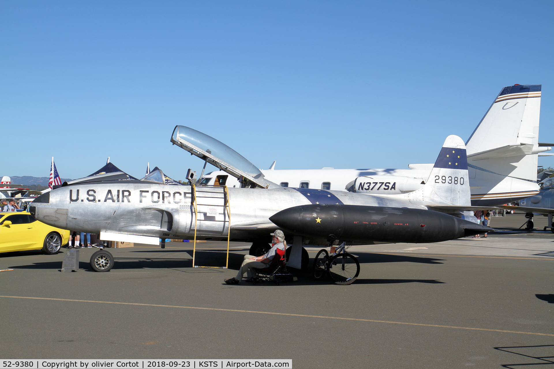 52-9380, 1952 Lockheed T-33A Shooting Star C/N 580-7465, 2018 airshow