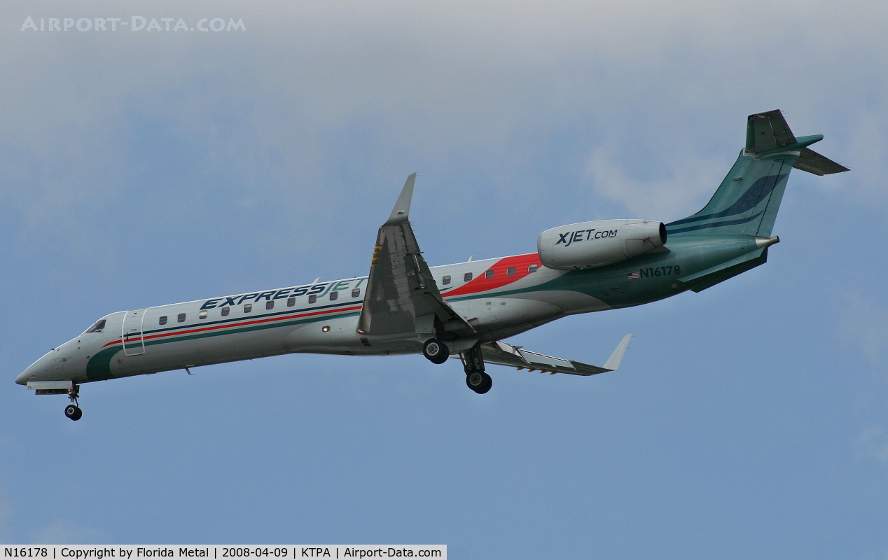 N16178, 2005 Embraer ERJ-145XR (EMB-145XR) C/N 14500889, TPA spotting 2008