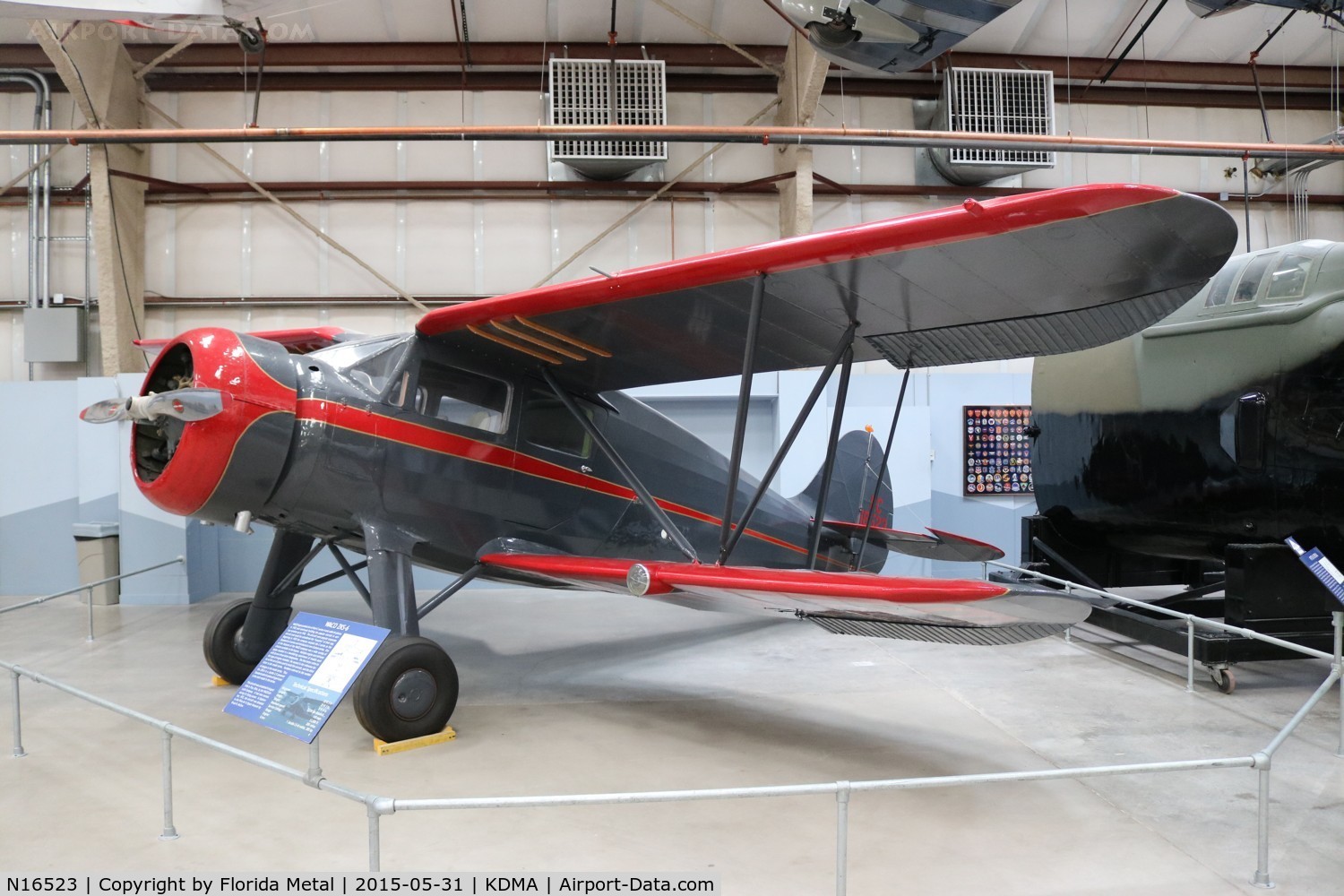 N16523, 1936 Waco ZKS-6 C/N 4512, PIMA Museum 2015 Waco