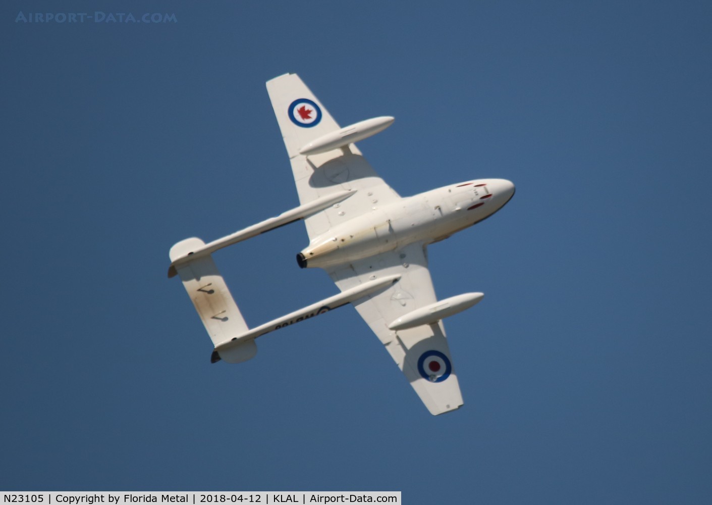N23105, 1959 De Havilland (F+W Emmen) Vampire T55 (DH-115) C/N 982, SNF LAL 2018