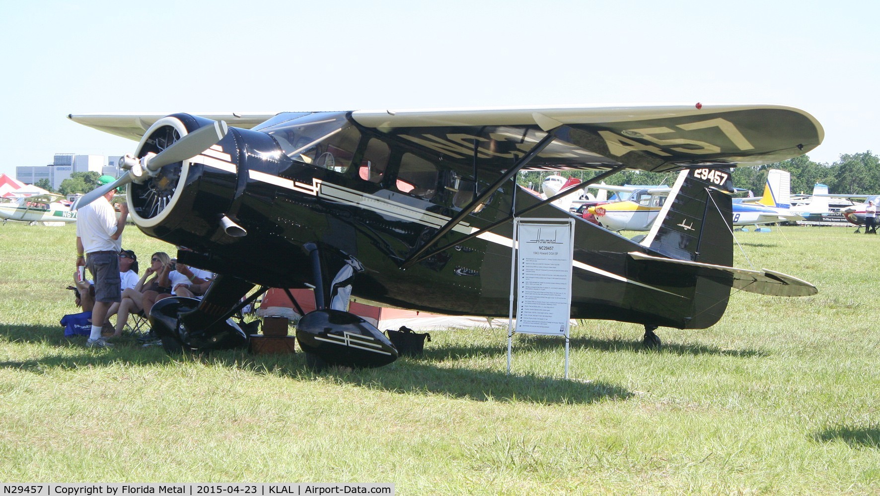 N29457, 1943 Howard Aircraft DGA-15P (NH-1) C/N 782, SNF LAL 2015