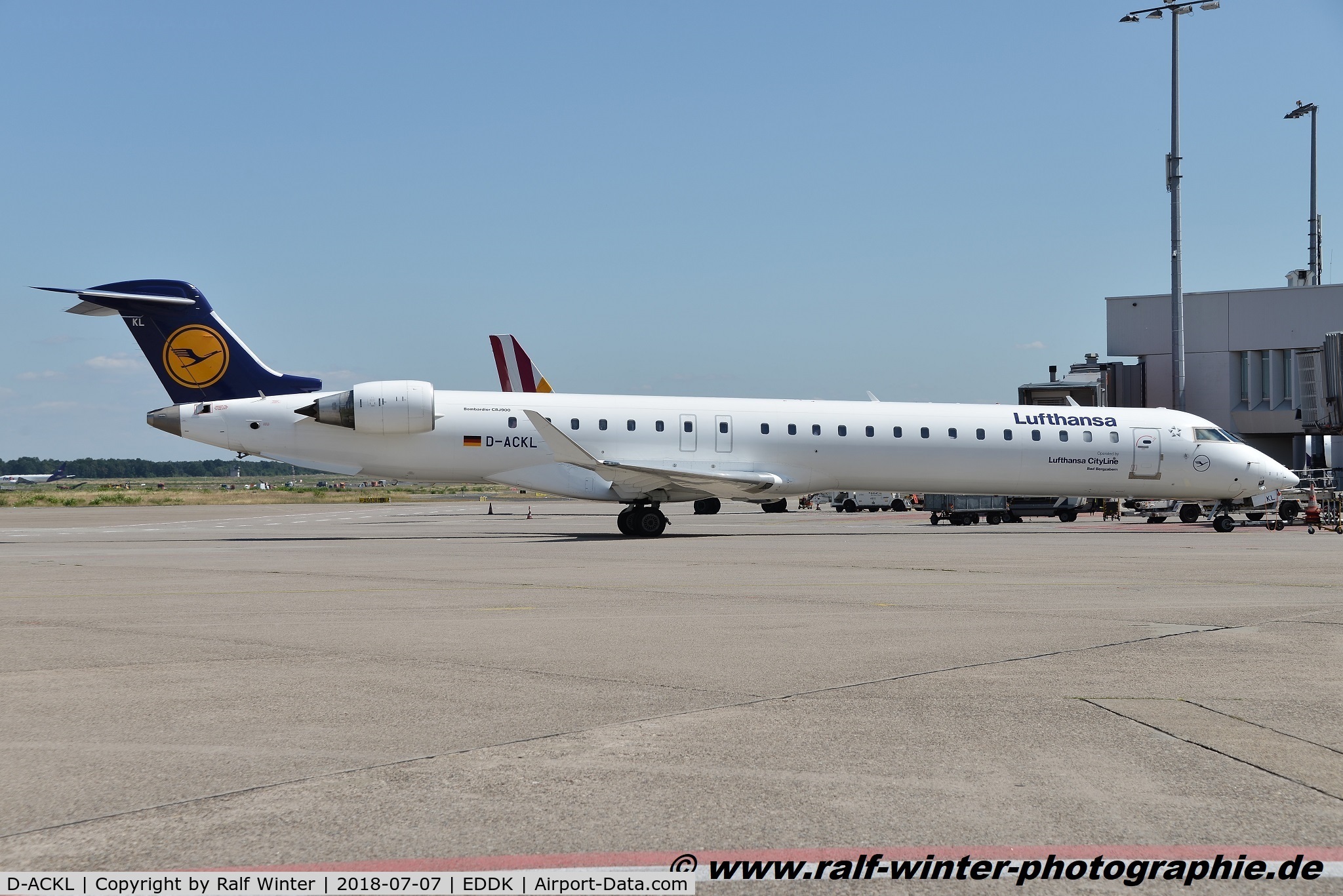 D-ACKL, 2006 Bombardier CRJ-900LR (CL-600-2D24) C/N 15095, Bombardier CL-600-2D24 CRJ-900 - CL CLH Lufthansa CityLine 'Bad Bergzabern' - 15095 - D-ACKL - 07.07.2018 - CGN
