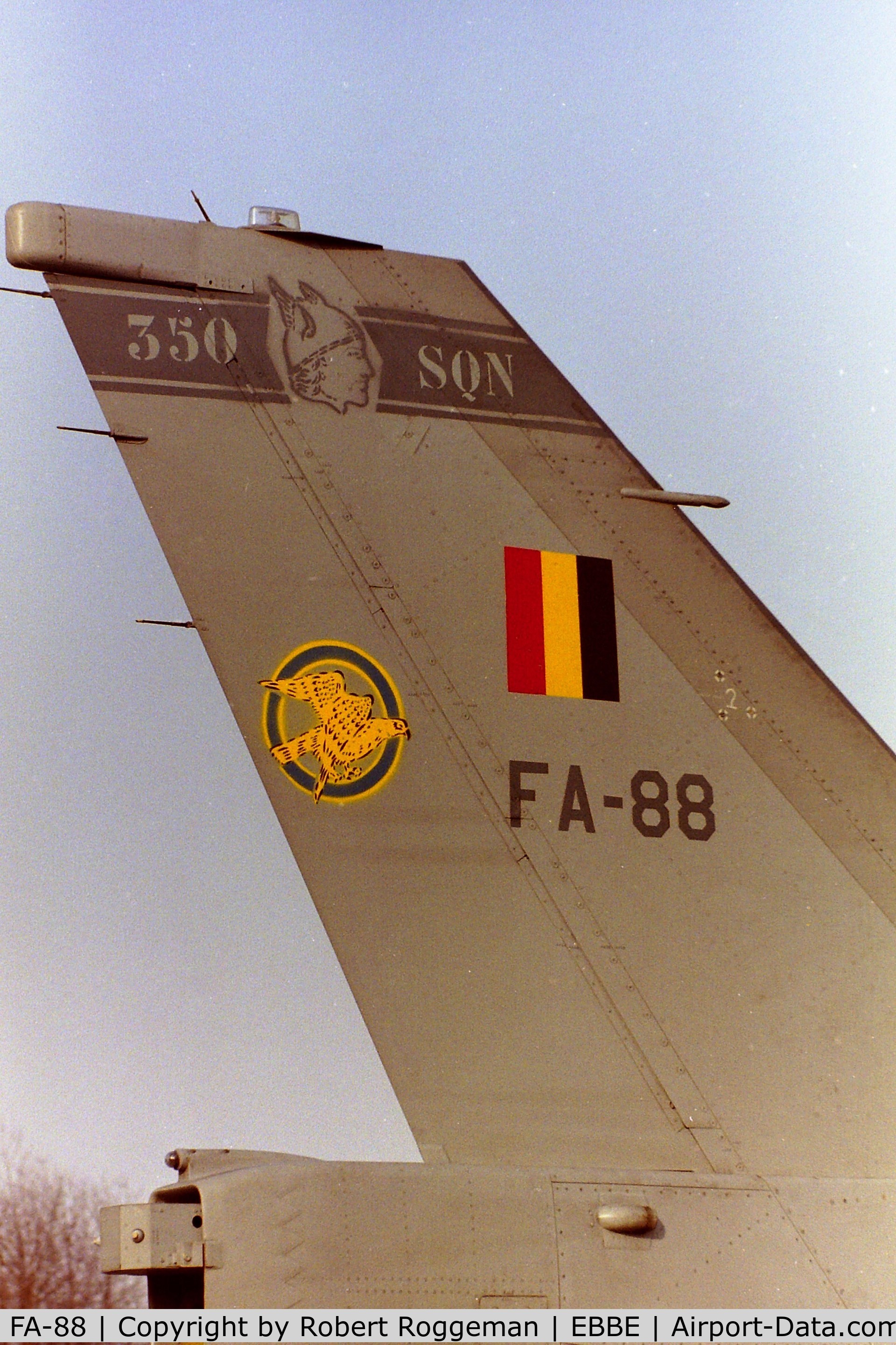 FA-88, SABCA F-16AM Fighting Falcon C/N 6H-88, 1996-02.F-16A.SPOTTERSDAY.