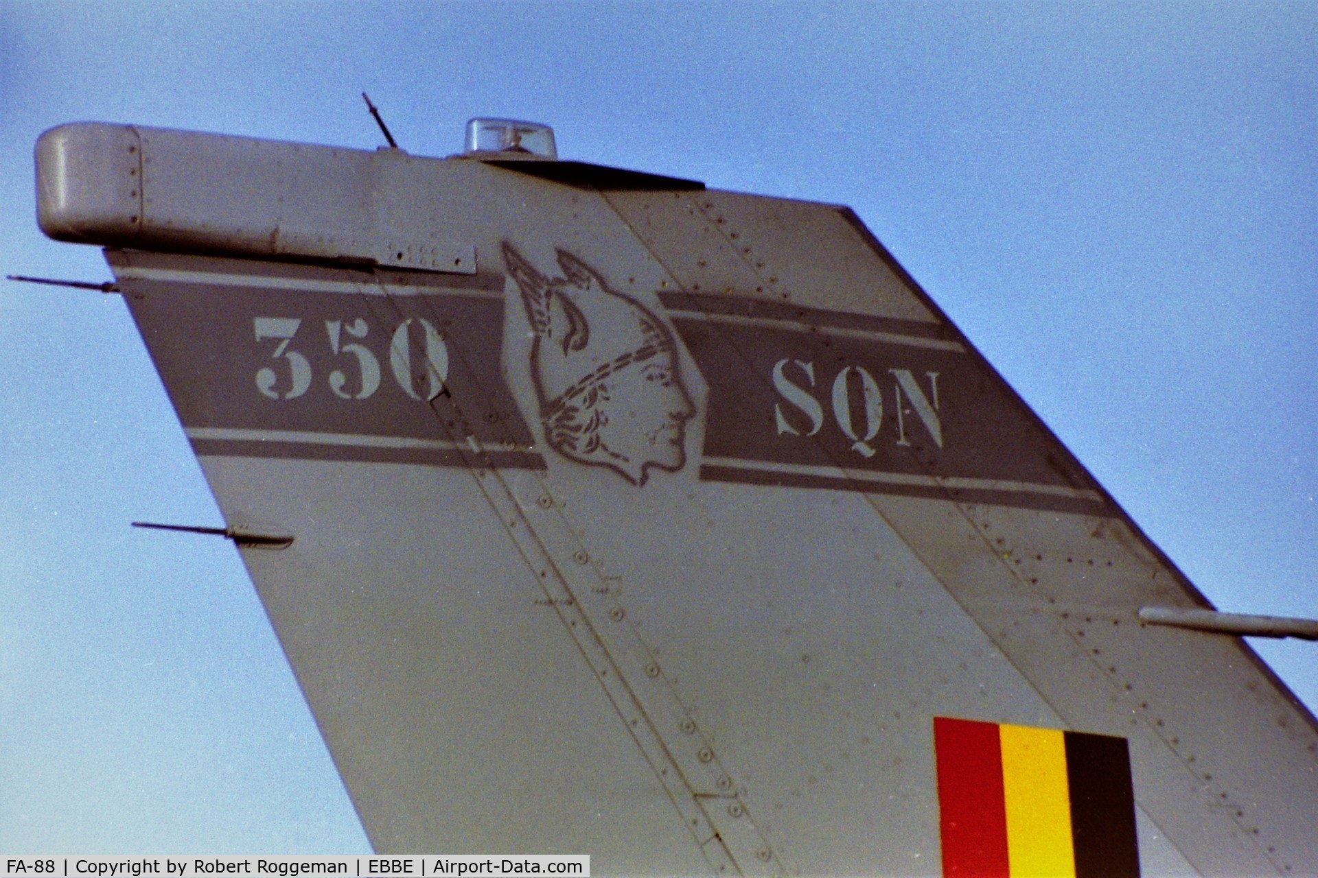 FA-88, SABCA F-16AM Fighting Falcon C/N 6H-88, 1996-02.F-16A.SPOTTERSDAY.AMBIORIX.