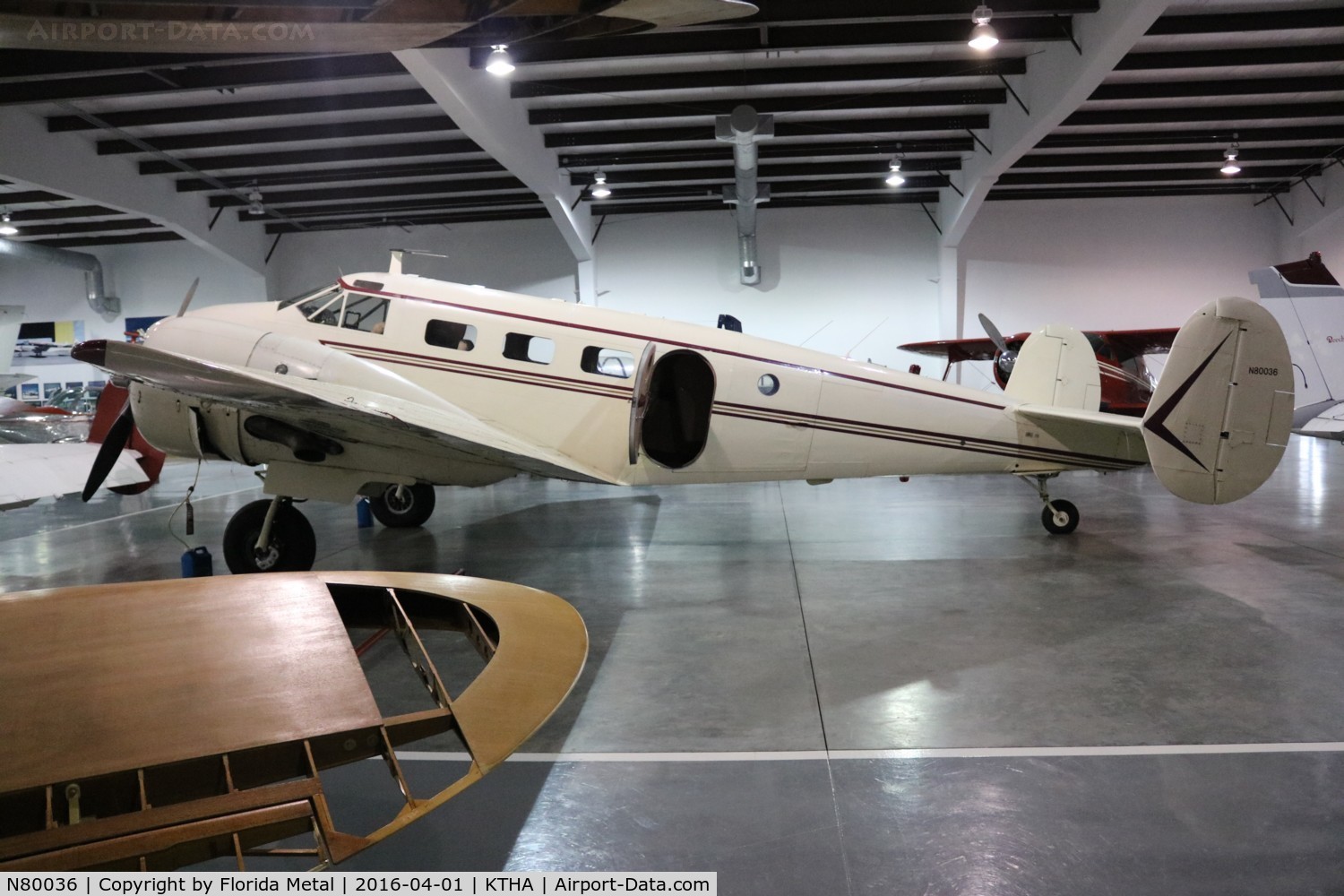 N80036, 1946 Beech D18S C/N A-187, Beechcraft Museum 2016