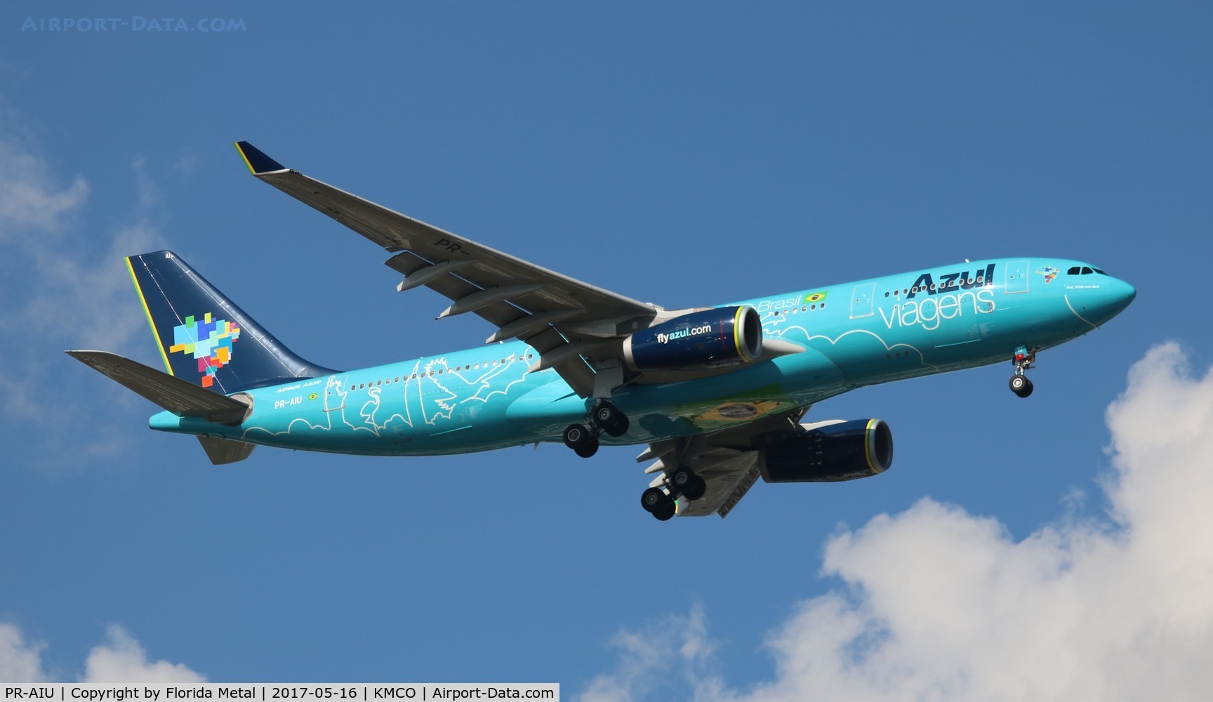 PR-AIU, 2002 Airbus A330-243 C/N 494, MCO spotting 2017