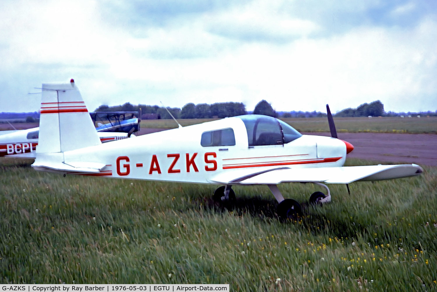G-AZKS, 1970 American Aviation AA-1 Modified C/N AA1-0344, G-AZKS   American Aviation AA-1 Yankee (Mod) [AA1-0334] Dunkeswell~G 03/05/1976