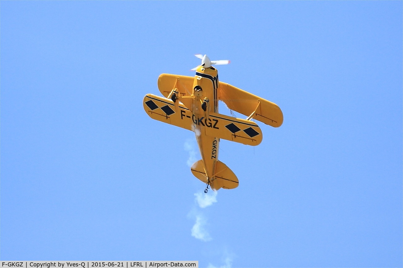 F-GKGZ, 1977 Pitts S-2A Special C/N 2149, Pitts S-2A Special, On display, Lanvéoc-Poulmic (LFRL) Open day in june 2015
