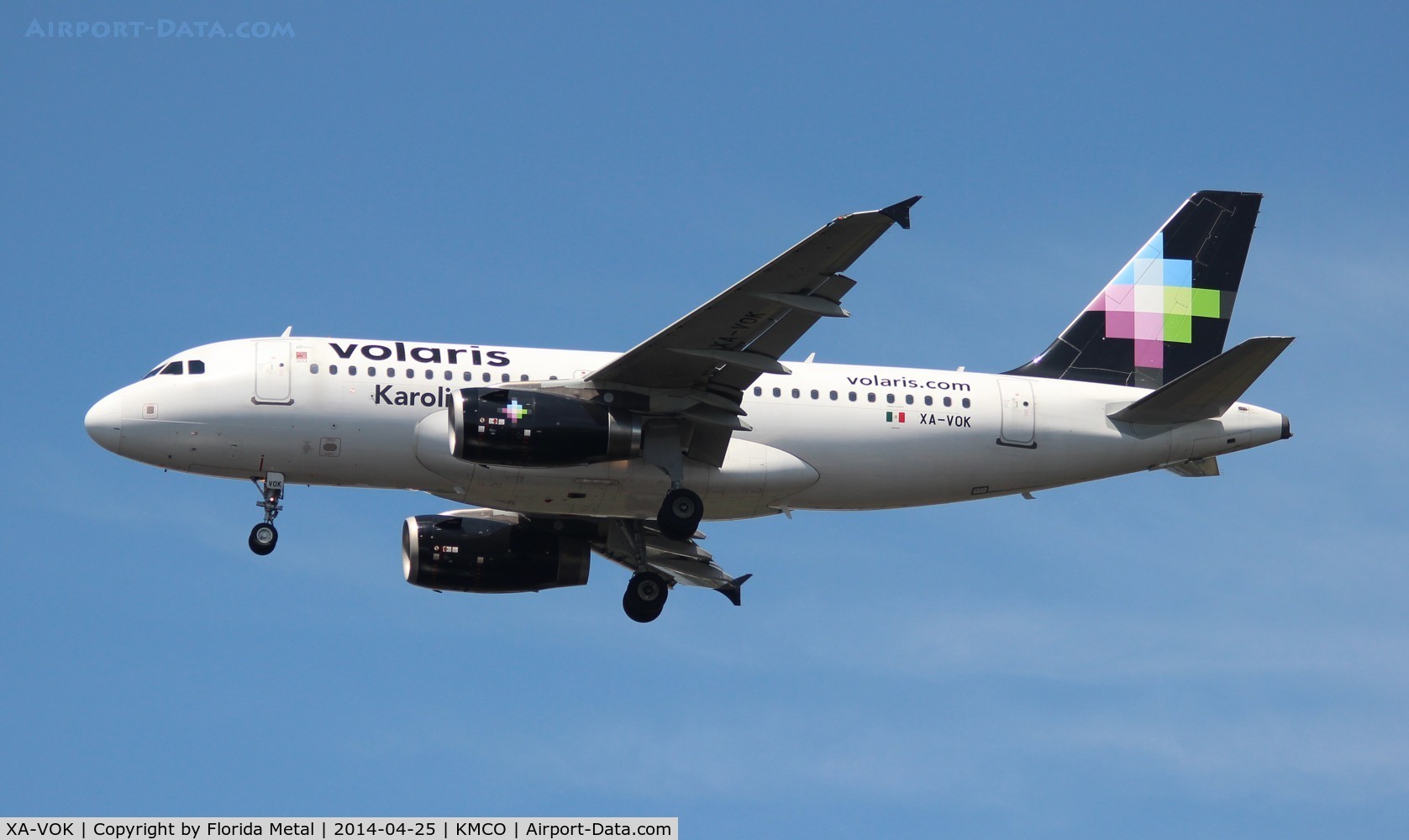 XA-VOK, 2008 Airbus A319-113 C/N 3450, MCO spotting 2014