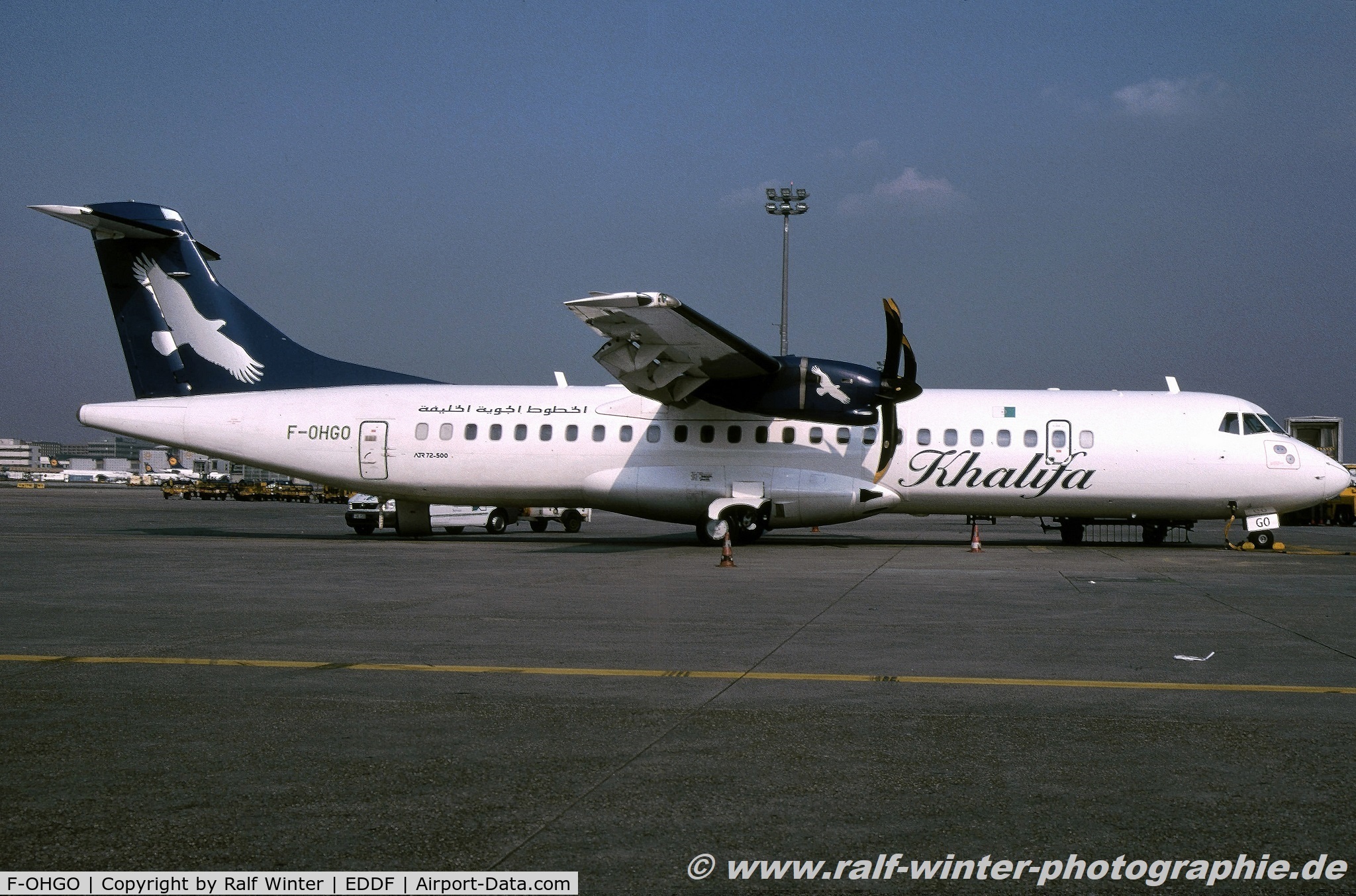 F-OHGO, 2000 ATR 72-212A C/N 652, ATR 72-212A 500 - K6 KZW Khalifa Airways - 652 - F-OHGO - 04.2003 - FRA