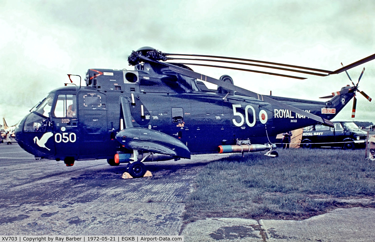 XV703, Westland Sea King HAS.5 C/N WA674, XV703   Westland Sea King HAS.1 [WA674] (Royal Navy) Biggin Hill~G 21/05/1972