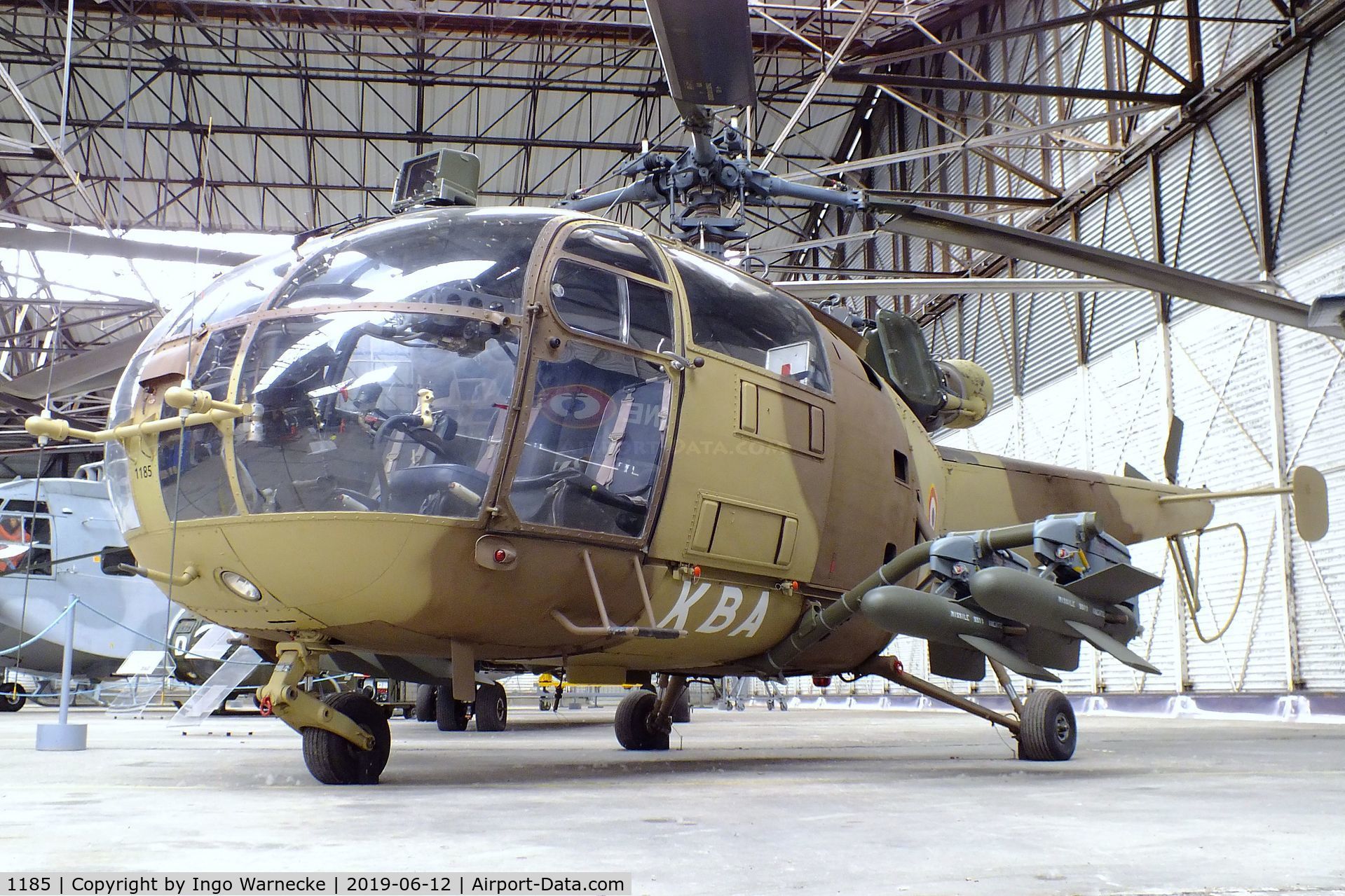 1185, Aérospatiale SA-316B Alouette III C/N 1185, Sud Aviation SA.316B Alouette III (anti-tank variant with SS.11/AS.11 missiles) at the Musee de l'ALAT et de l'Helicoptere, Dax