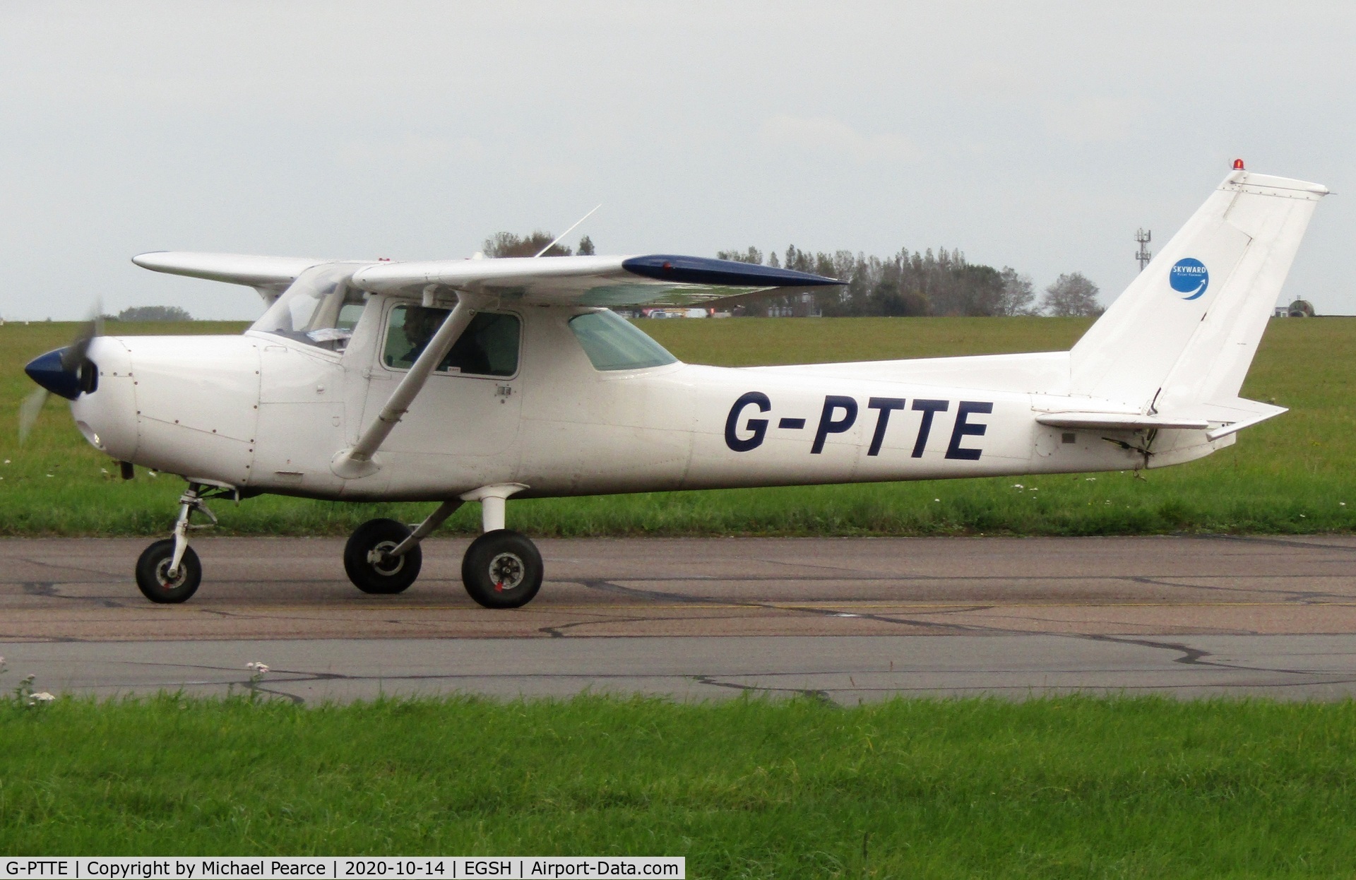 G-PTTE, 1978 Cessna 152 C/N 152-82516, Arriving at SaxonAir from Rougham.