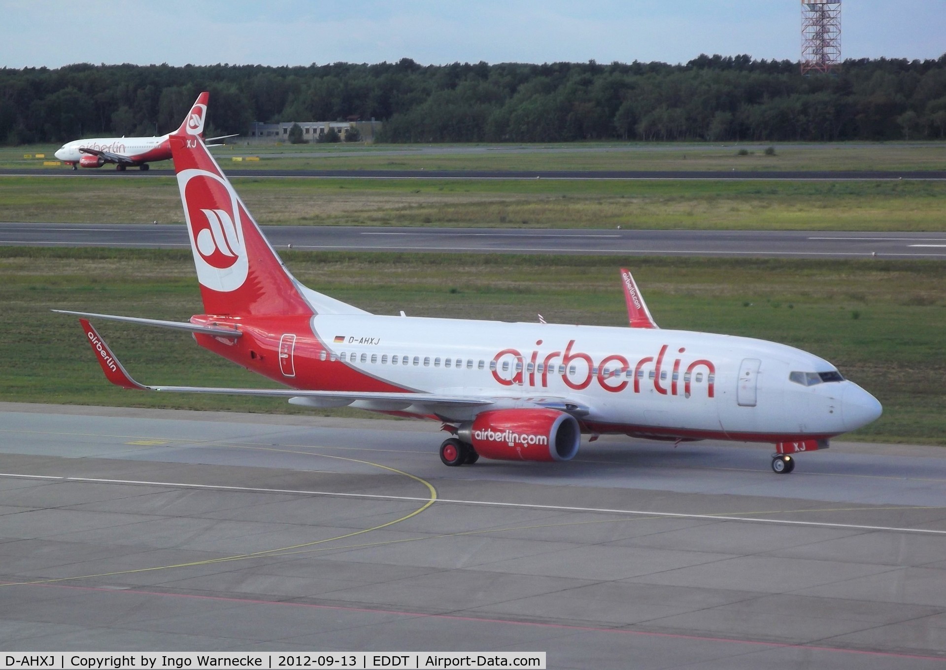 D-AHXJ, 2008 Boeing 737-7Q8 C/N 35277, Boeing 737-7QB of airberlin at Berlin-Tegel airport