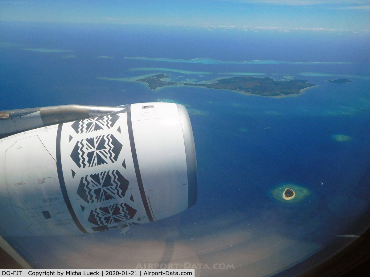 DQ-FJT, 2013 Airbus A330-243 C/N 1394, Leaving the islands of Fiji enroute to Narita