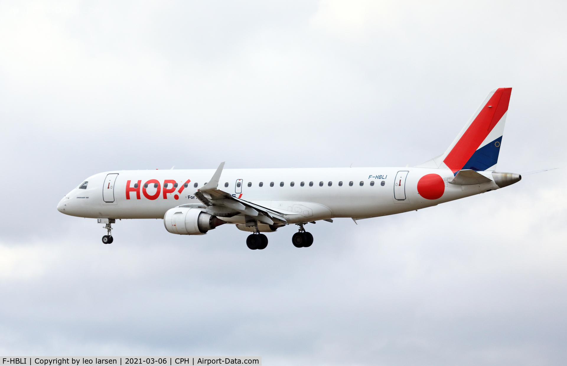 F-HBLI, 2009 Embraer 190LR (ERJ-190-100LR) C/N 19000298, Copenhagen 6.3.2021