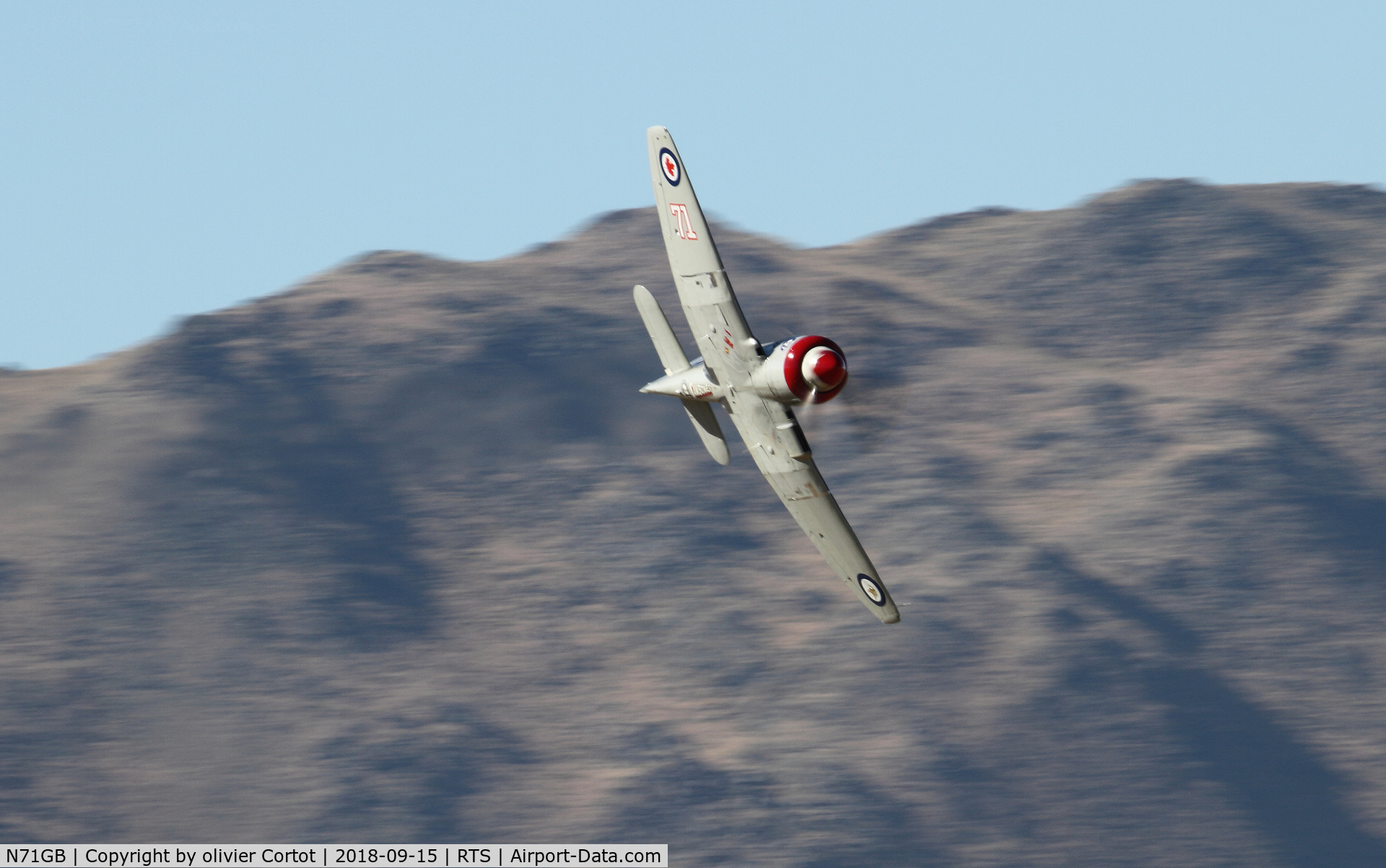 N71GB, 1949 Hawker Sea Fury T.20 C/N 37525, 2018 air races