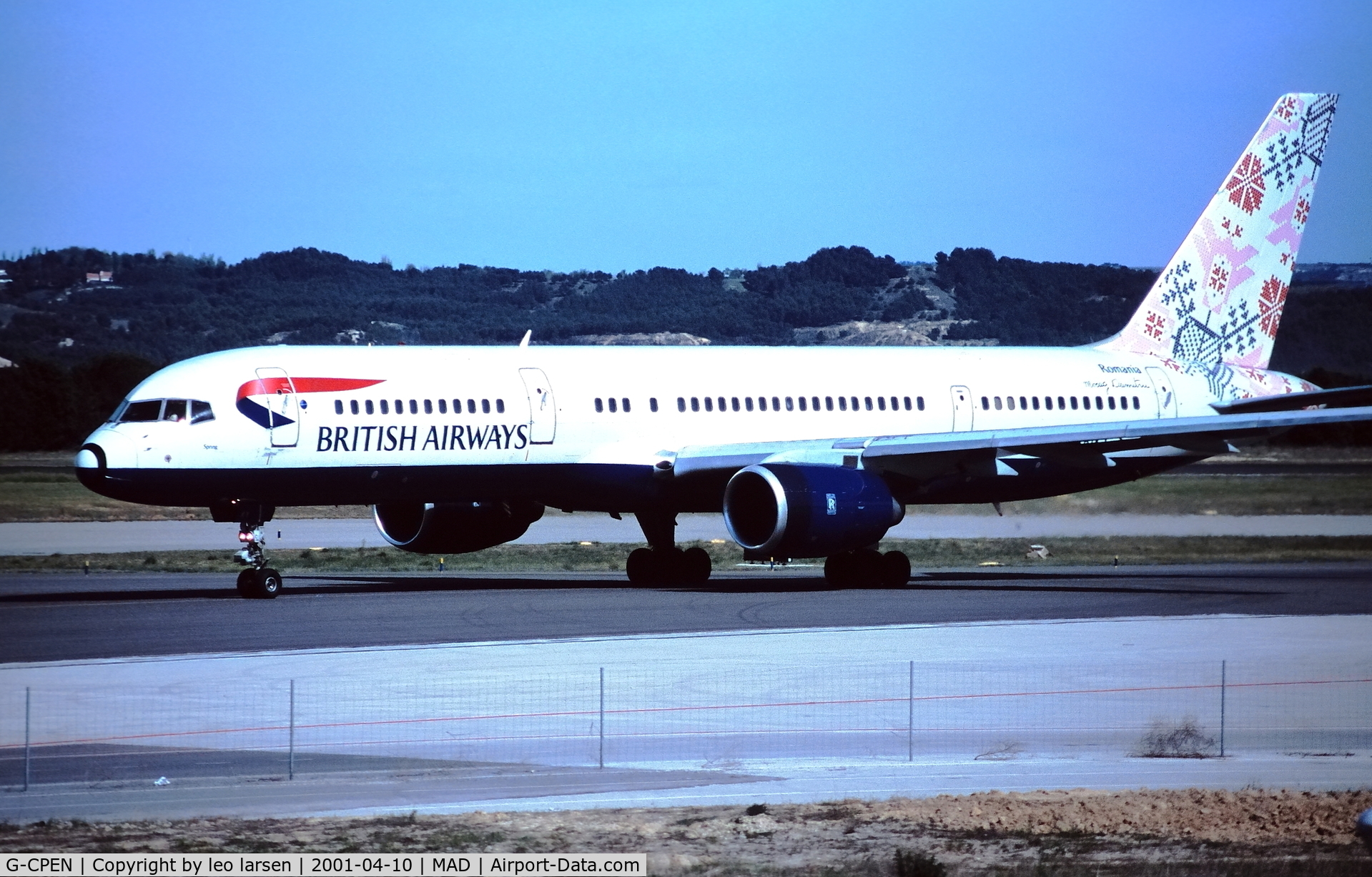 G-CPEN, 1997 Boeing 757-236 C/N 28666, Madrid 10.4.2001