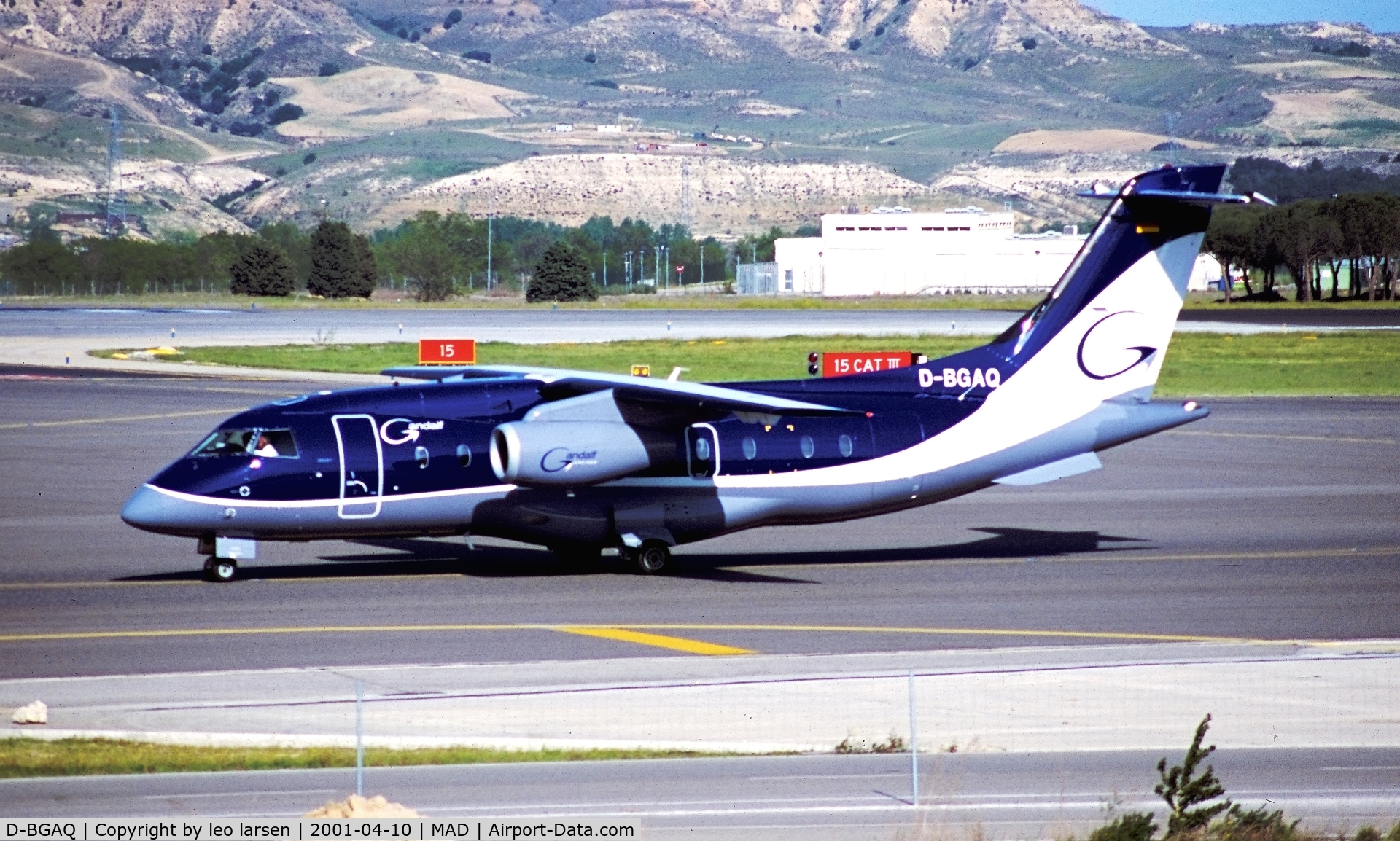 D-BGAQ, 1999 Fairchild Dornier 328-300 328JET C/N 3130, Madrid 10.4.2001
