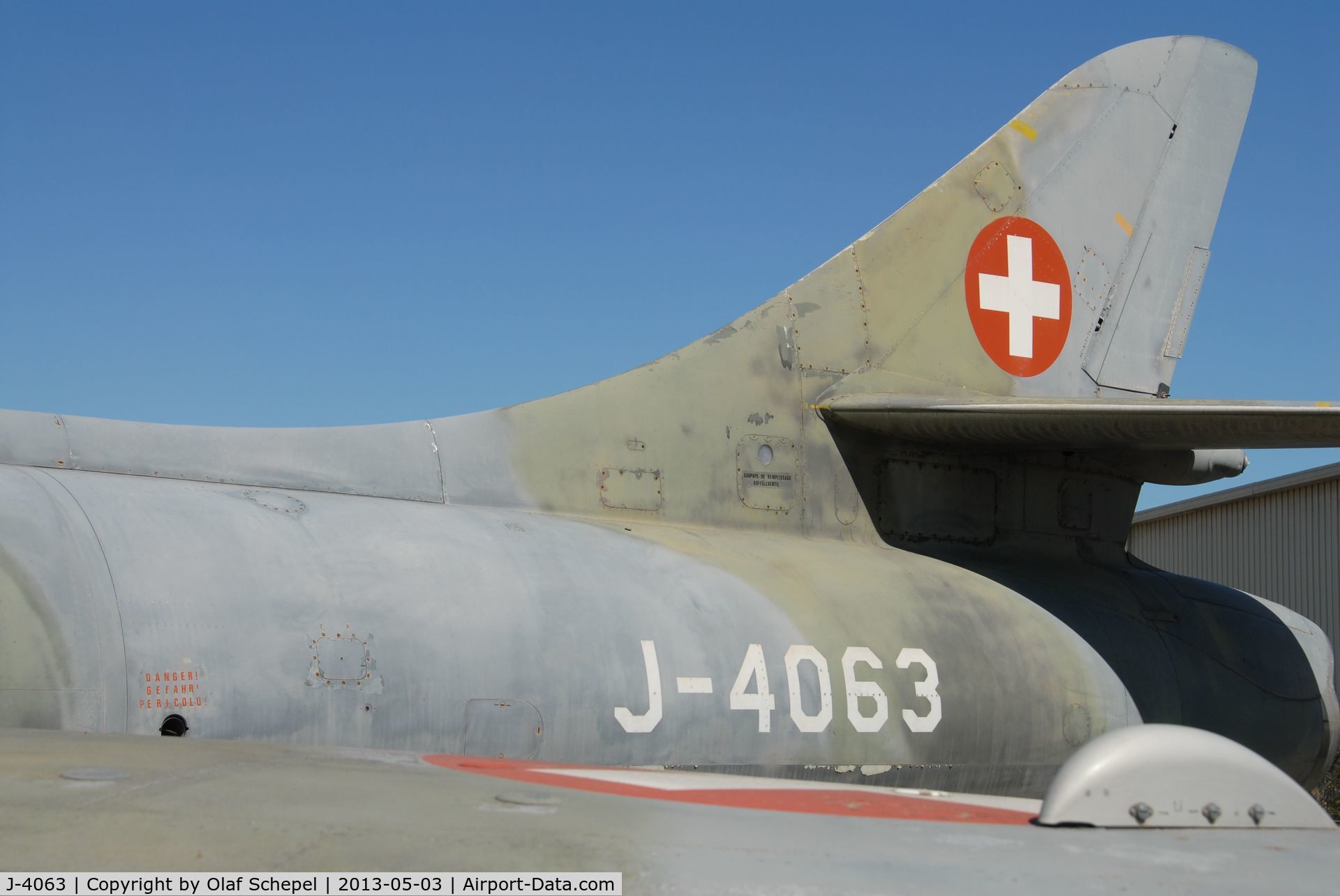 J-4063, 1959 Hawker Hunter F.58 C/N 41H-697430, Made in May 2013