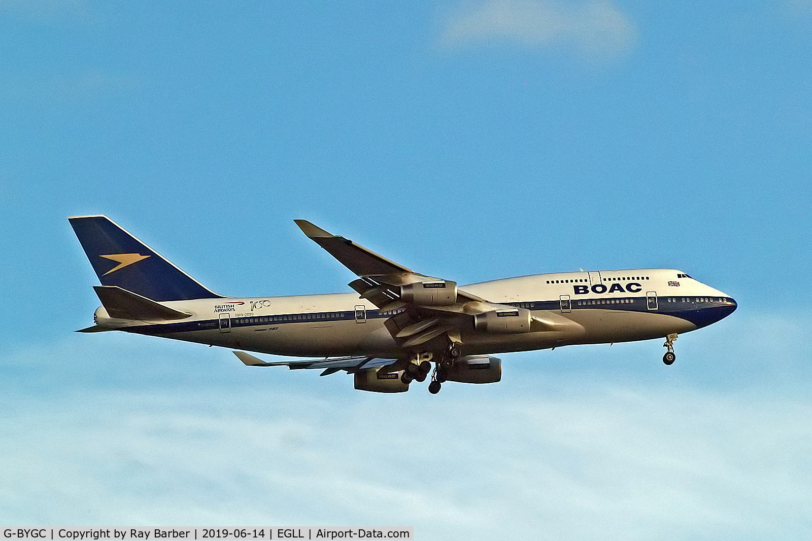 G-BYGC, 1999 Boeing 747-436 C/N 25823, G-BYGC   Boeing 747-436 [25823] (British Airways) Home~G 14/06/2019