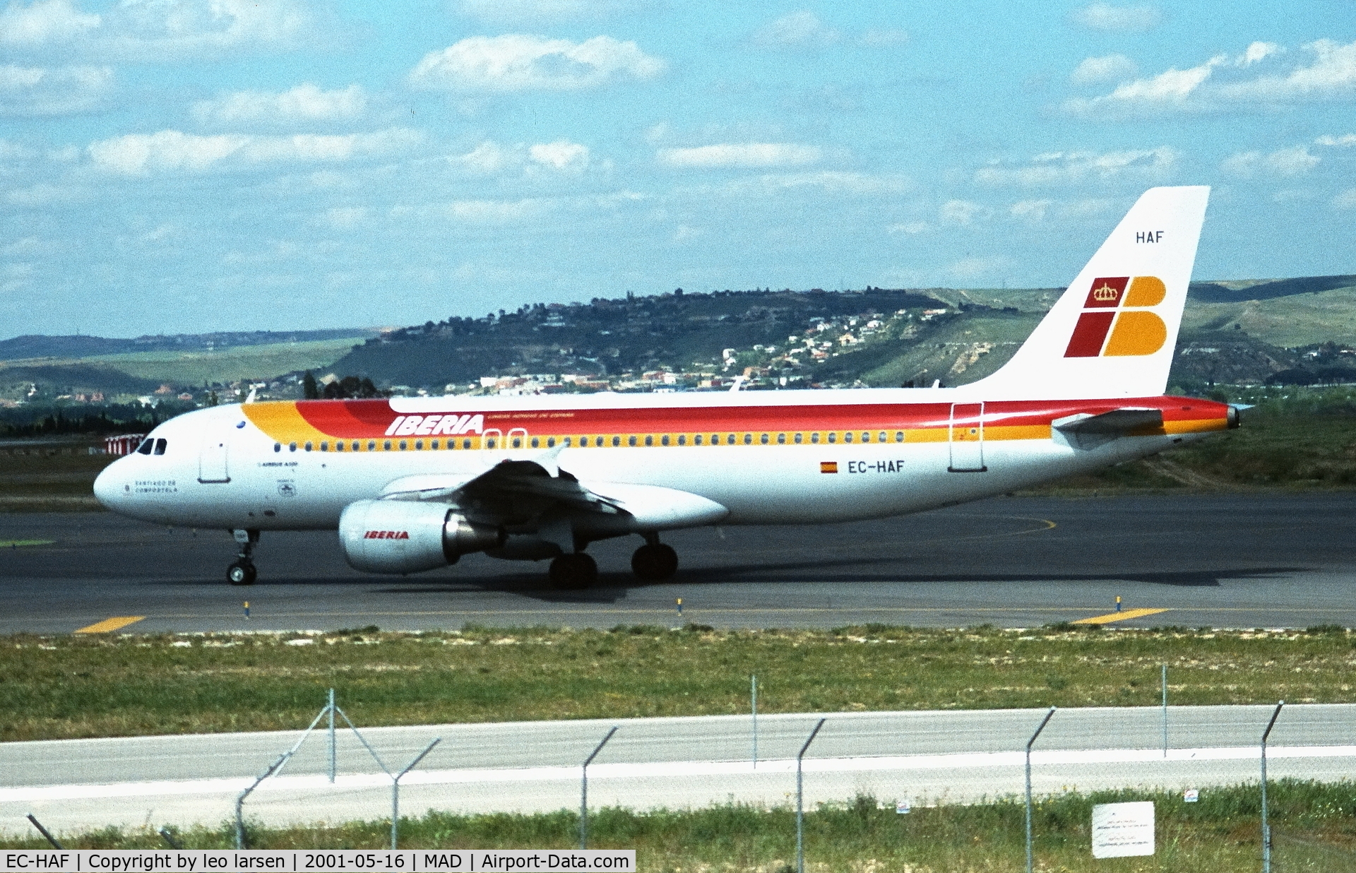 EC-HAF, 1999 Airbus A320-214 C/N 1047, Madrid 16.5.2001
