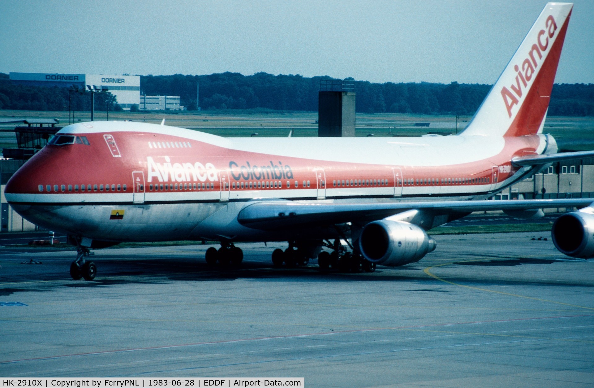 HK-2910X, 1977 Boeing 747-283B C/N 21381, Avianca B742 in FRA