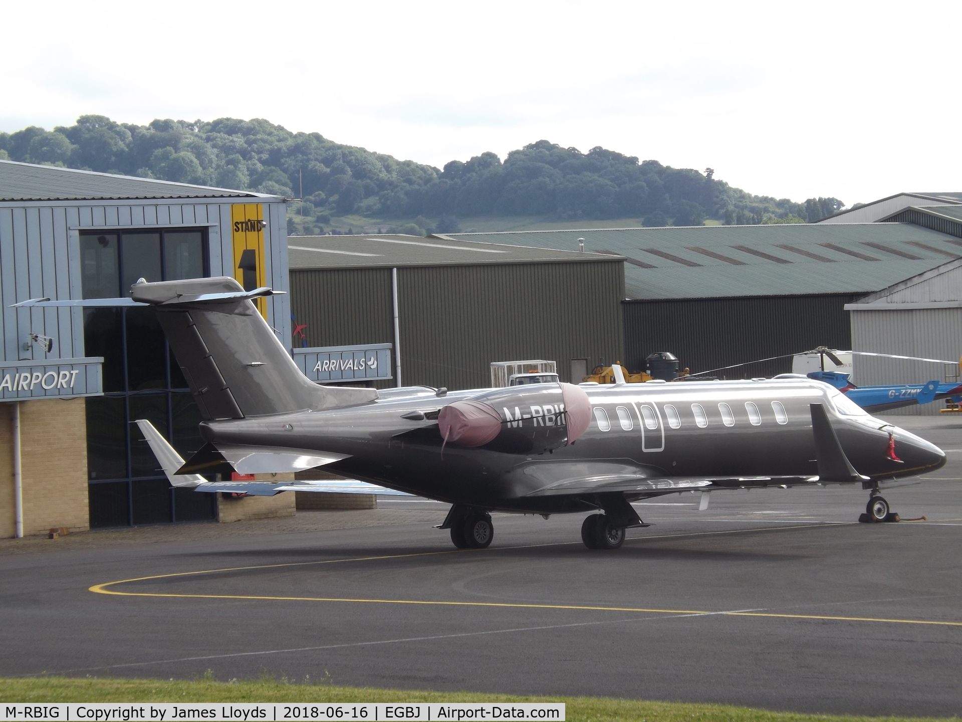 M-RBIG, 2005 Learjet 45 C/N 45-280, Parked up at Gloucestershire Airprot.