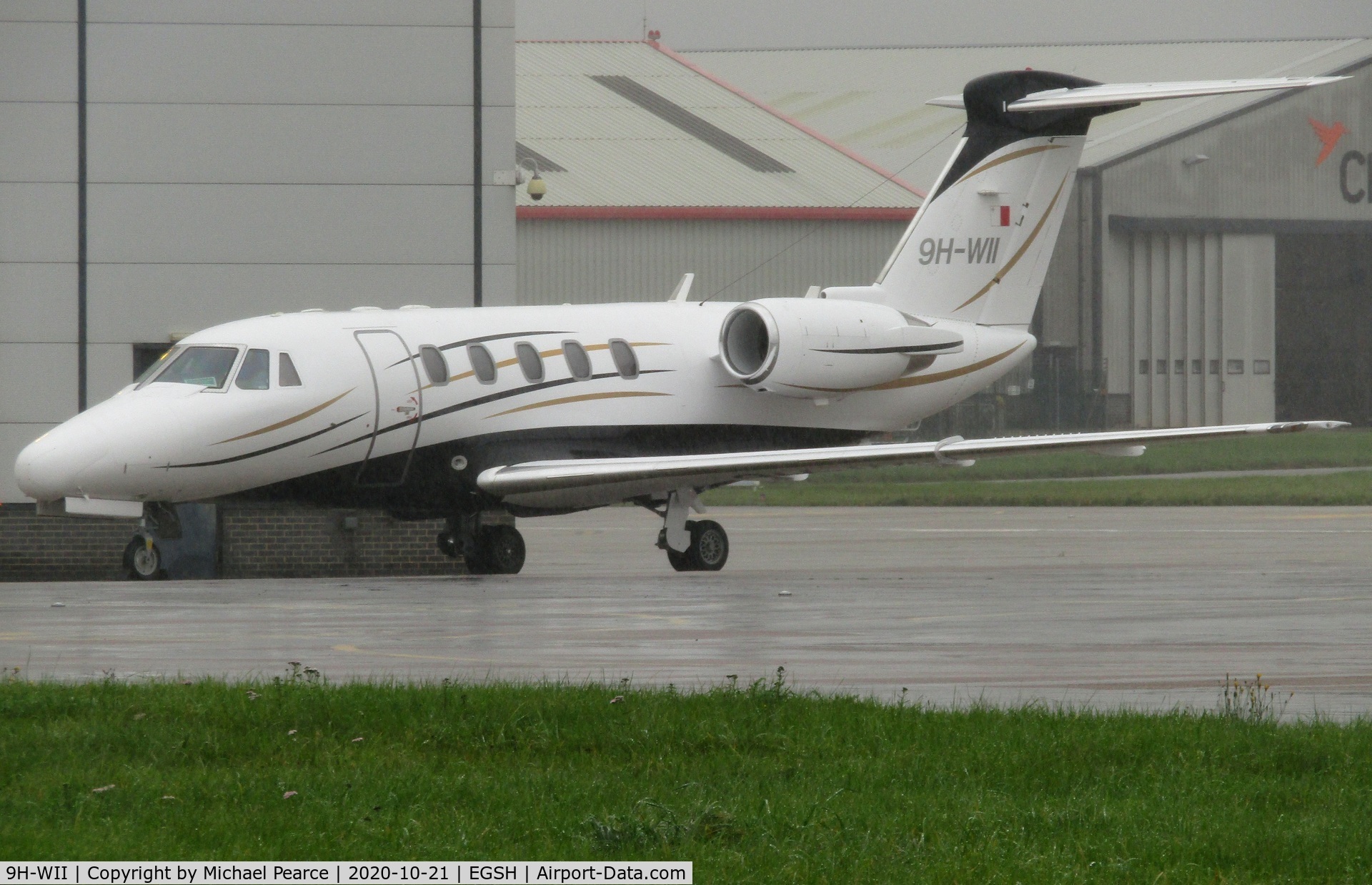 9H-WII, 1998 Cessna 650 Citation VII C/N 650-7090, Visiting SaxonAir from Nice (NCE).