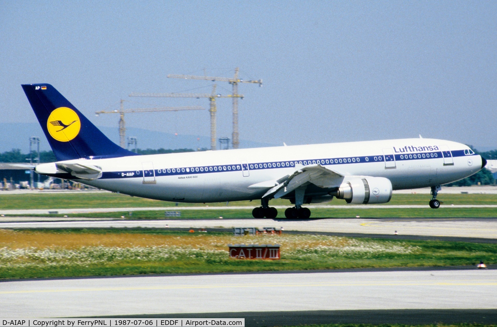 D-AIAP, 1987 Airbus A300B4-603 C/N 414, Landing of Lufthansa A306
