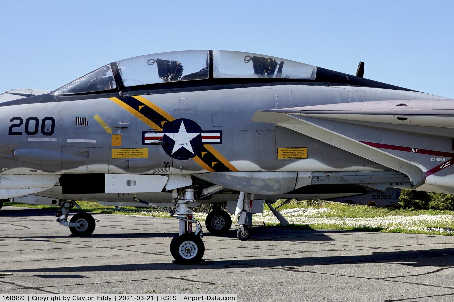 160889, Grumman F-14A Tomcat C/N 318, Pacific Coast Air Museum Charles M. Schulz Sonoma County Airport 2021.