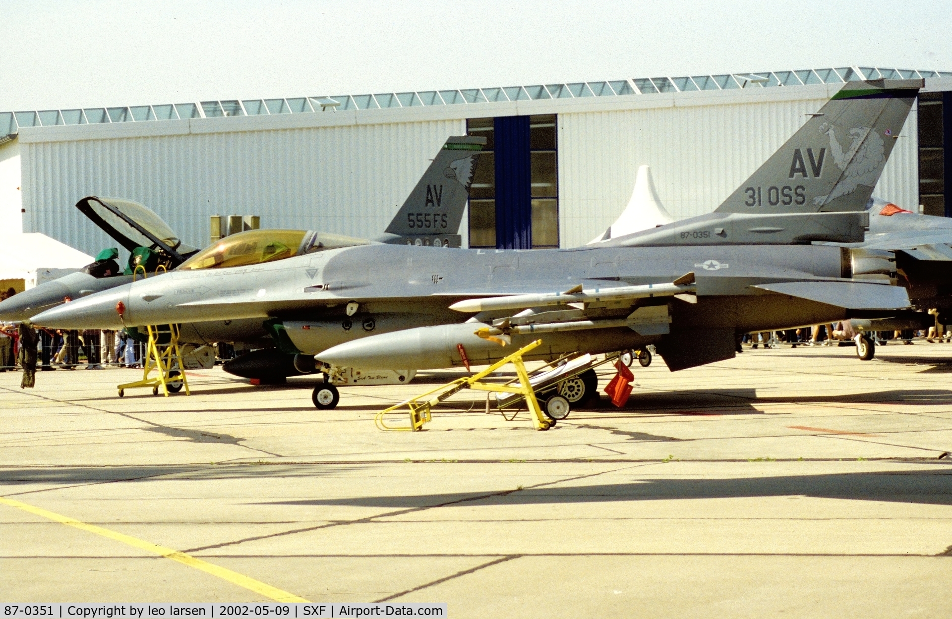 87-0351, 1987 General Dynamics F-16CG Fighting Falcon C/N 1C-2, Berlin ILA 9.5.2002