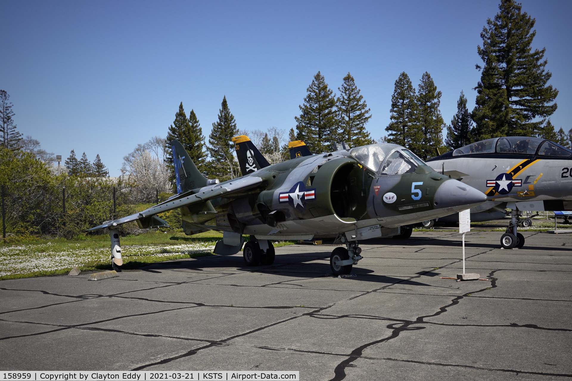 158959, Hawker Siddeley AV-8C Harrier C/N 712120, Pacific Coast Air Museum Charles M. Schulz Sonoma County Airport 2021.