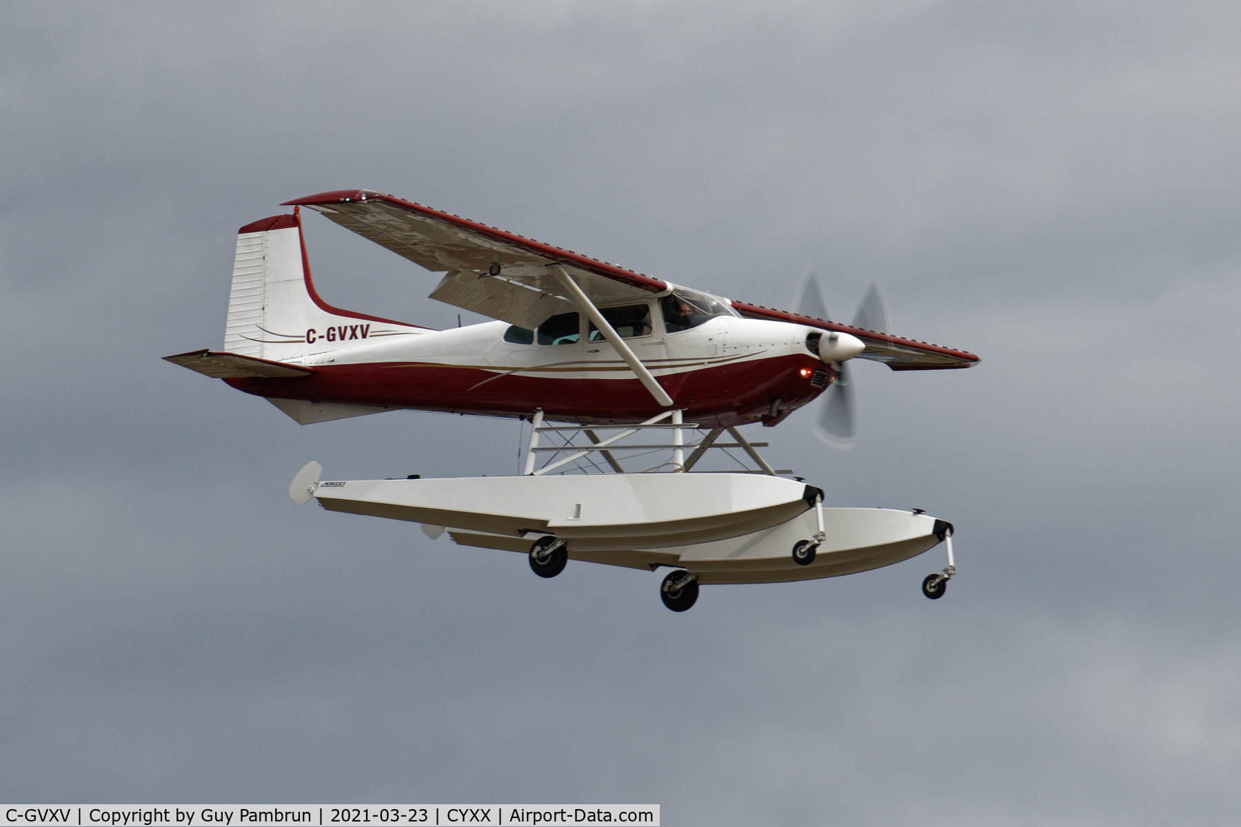 C-GVXV, 1979 Cessna A185F Skywagon 185 C/N 18503815, Landing on 19
