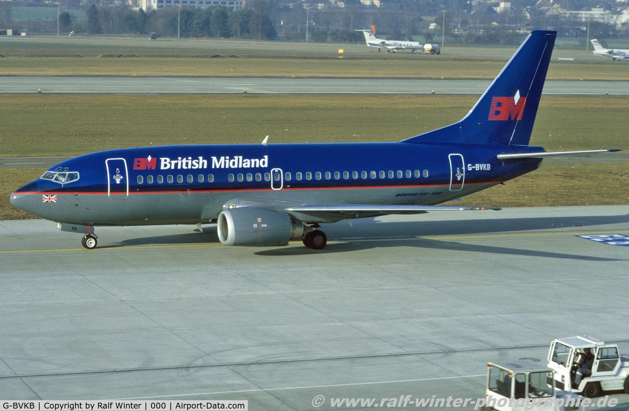 G-BVKB, 1994 Boeing 737-59D C/N 27268, Boeing 737-59D - BD BMA British Midland 'Foxy Baby'- 27628 - G-BVKB - 17.02.1993
