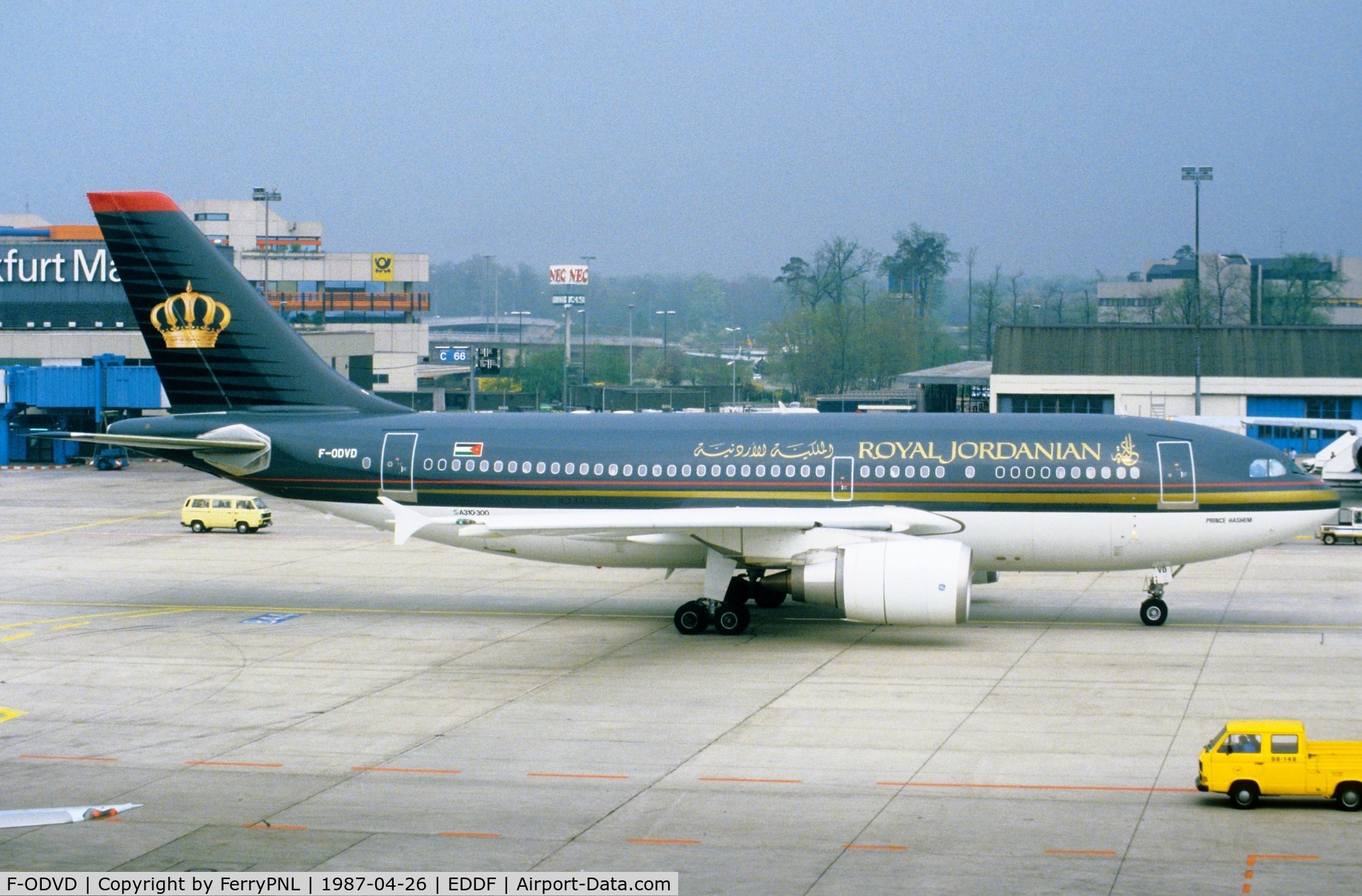 F-ODVD, 1987 Airbus A310-304 C/N 421, Royal Jordanian A310