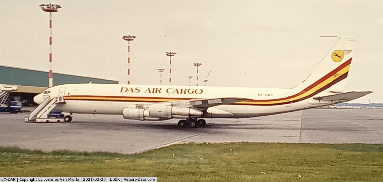 5X-DAR, 1964 Boeing 707-321C C/N 18825, scan from slide