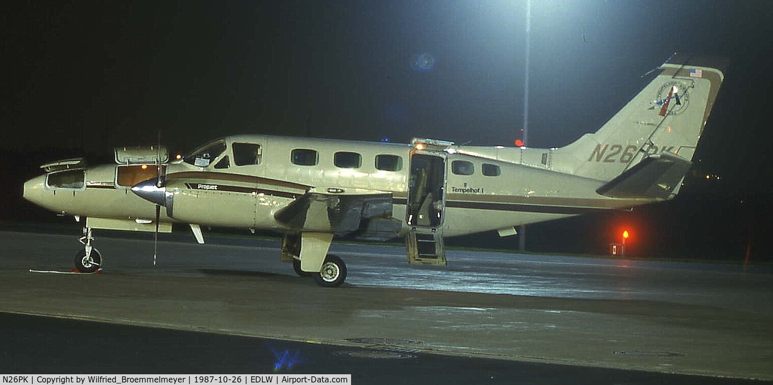 N26PK, 1979 Cessna 441 Conquest II C/N 441-0143, TAUSA - Tempelhof Airways
Cessna 441 Conquest II
MSN: 441-0143

Came to Dortmund instead of TAUSA Nord 262A-21.